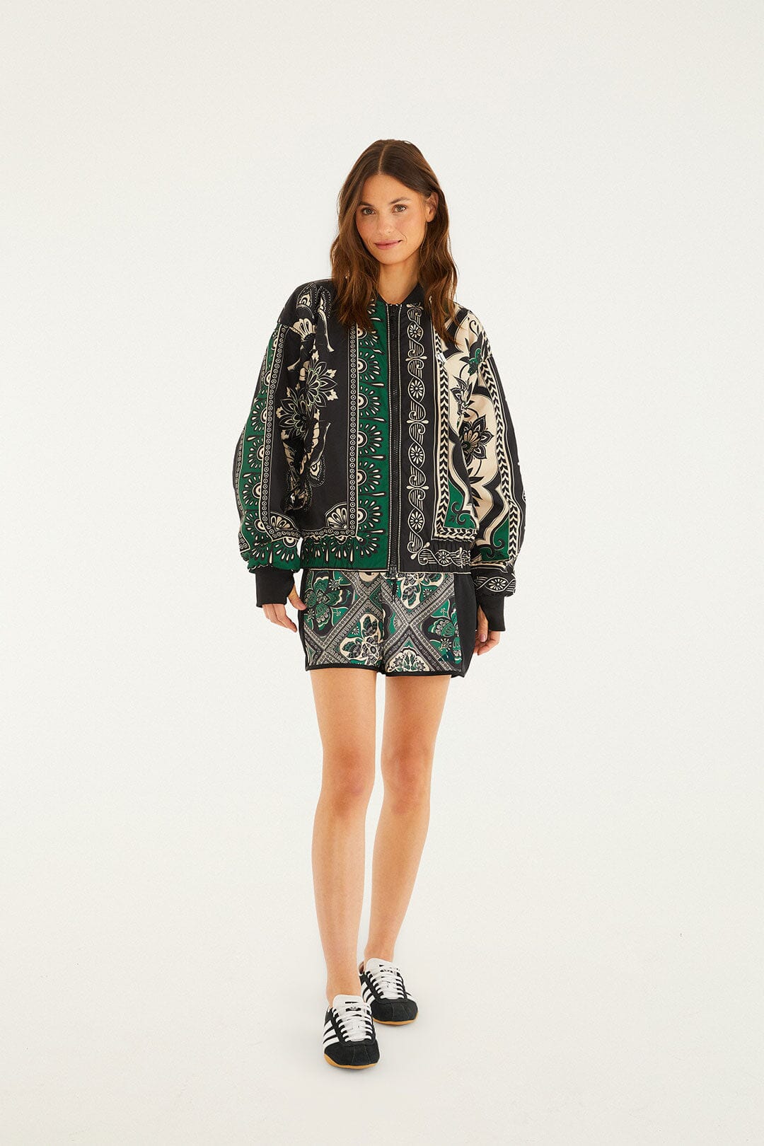 Borboho Scarves Black Adidas Jacket