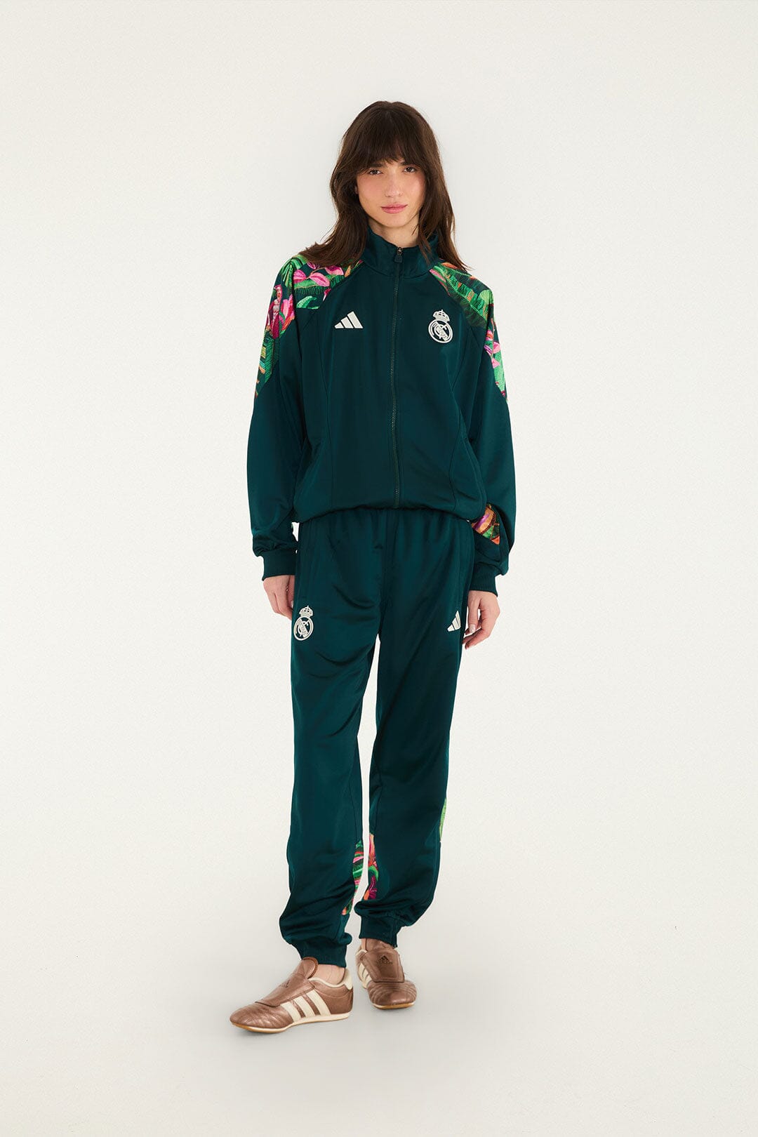 Chaqueta Adidas verde follaje auténtico