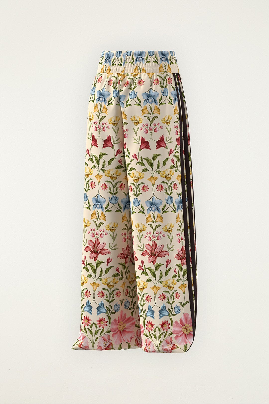 FARM Rio model wearing the Ainika Floral Off-White Adidas Pants