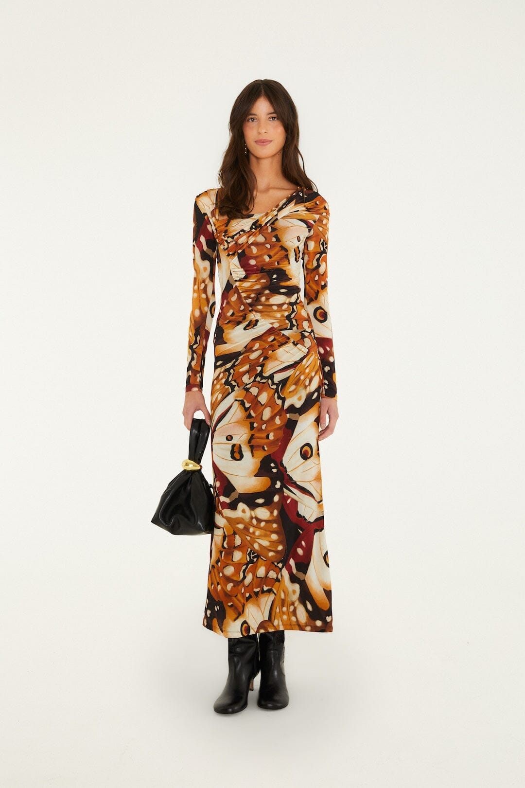 Borbofly Maxikleid mit langen Ärmeln