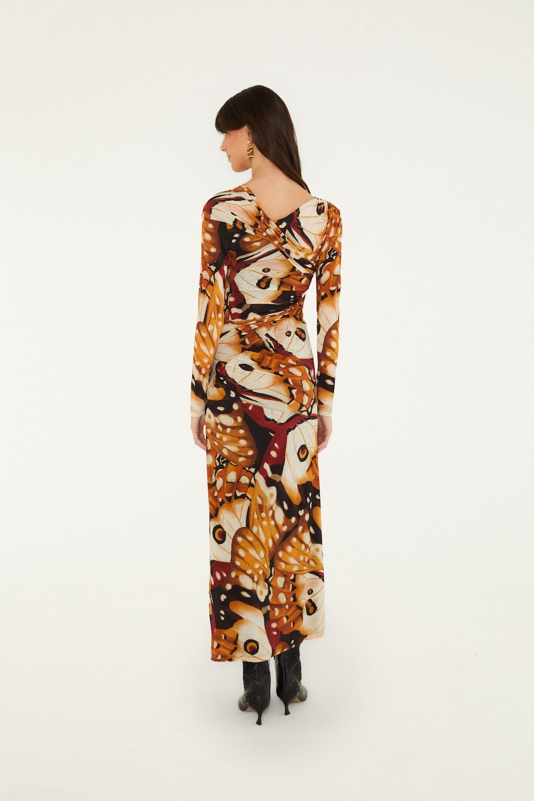 Borbofly Maxikleid mit langen Ärmeln