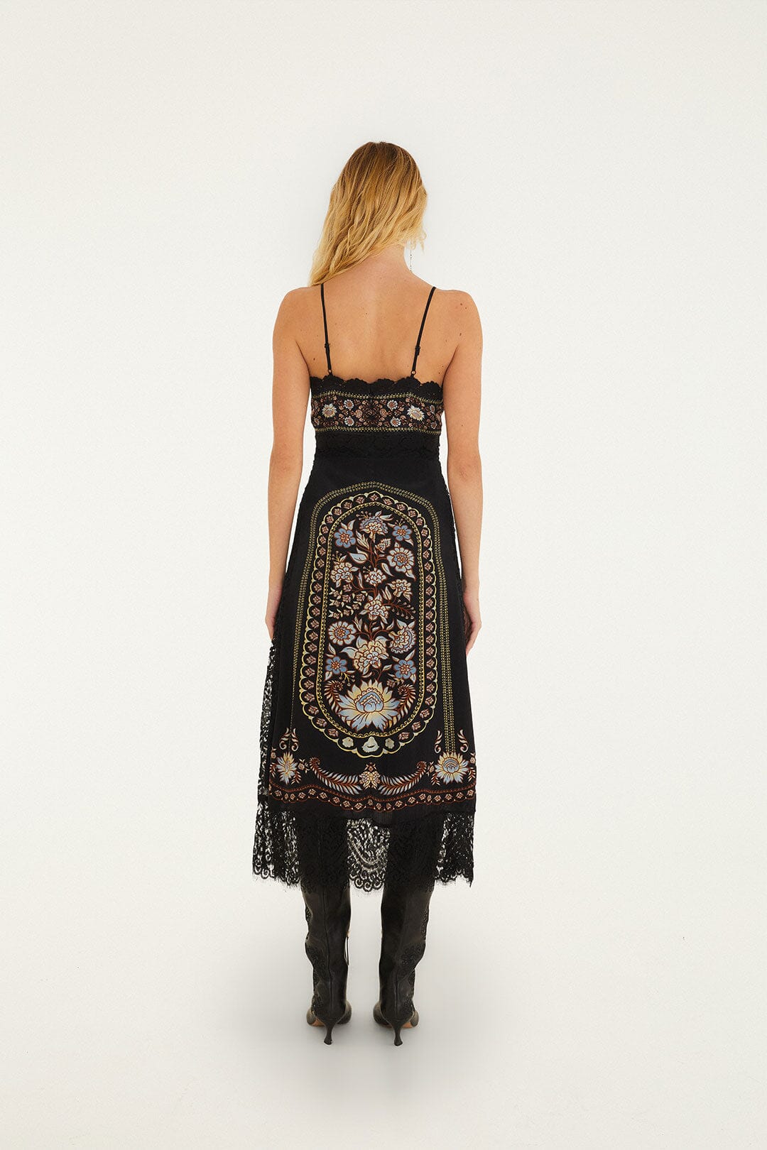Daniela Lace Sleeveless Midi Dress