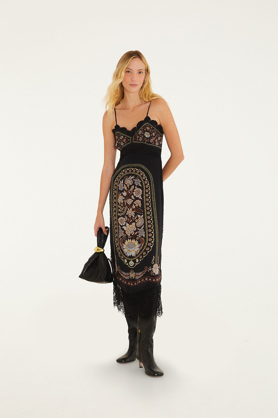 Daniela Lace Sleeveless Midi Dress