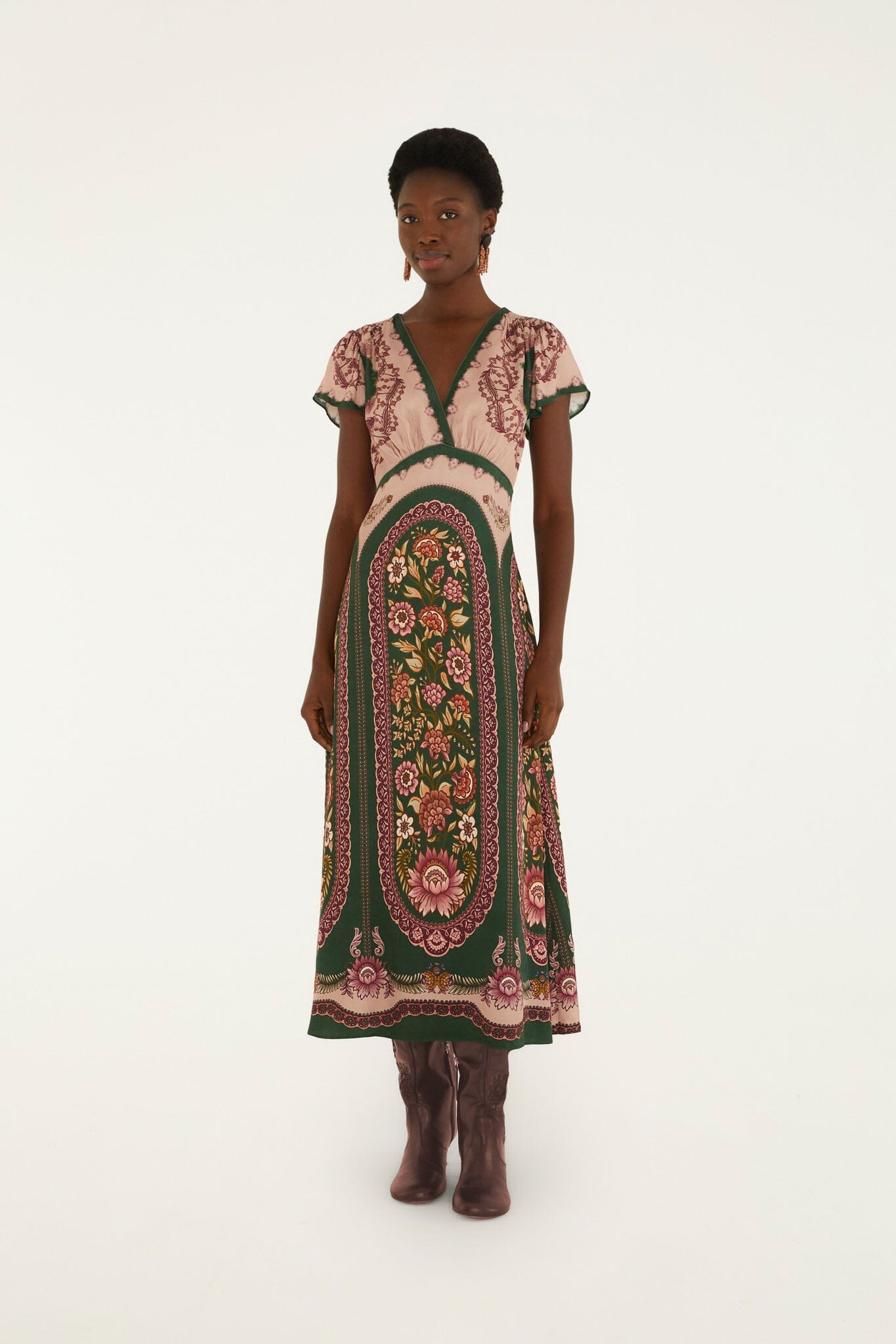 FARM Rio model wearing the Daniela Maxi Dress
