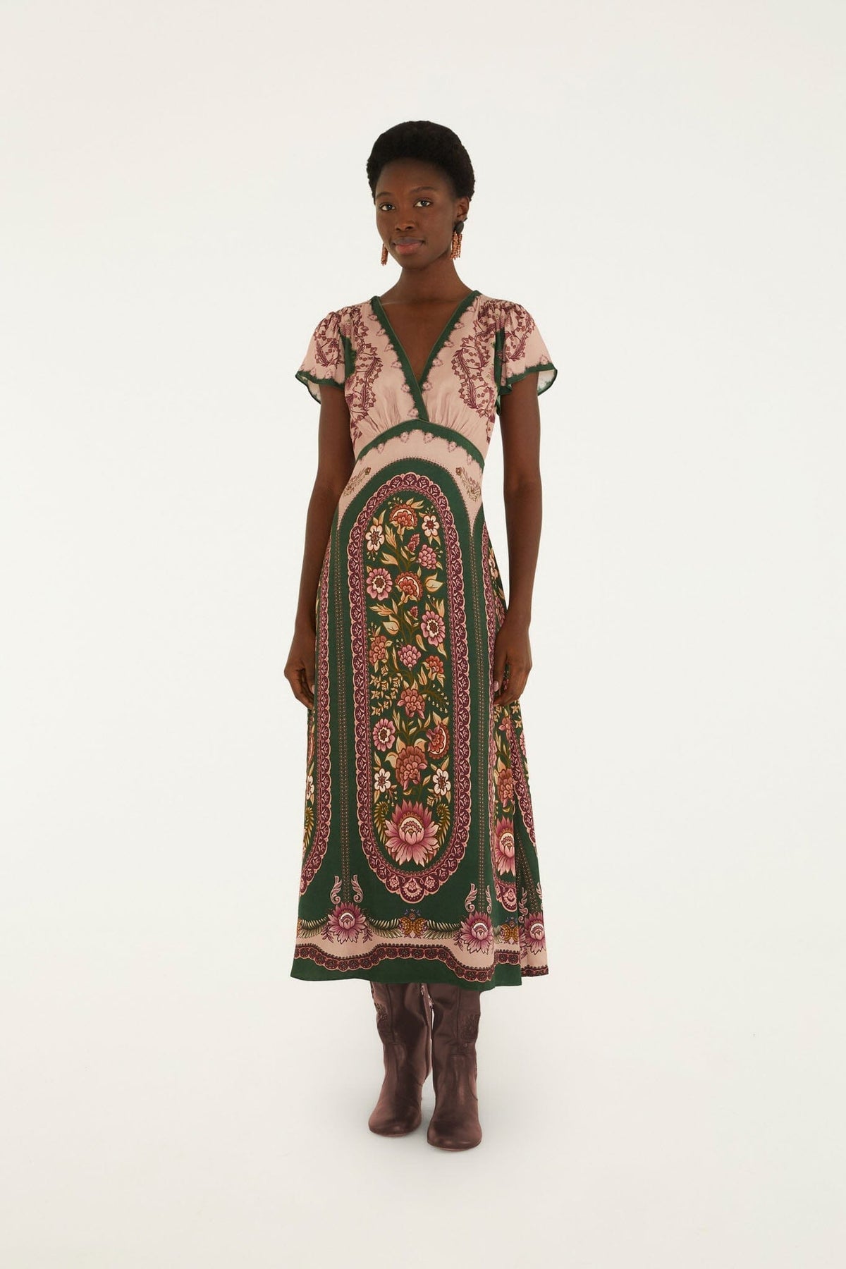Daniela Short Sleeve Maxi Dress
