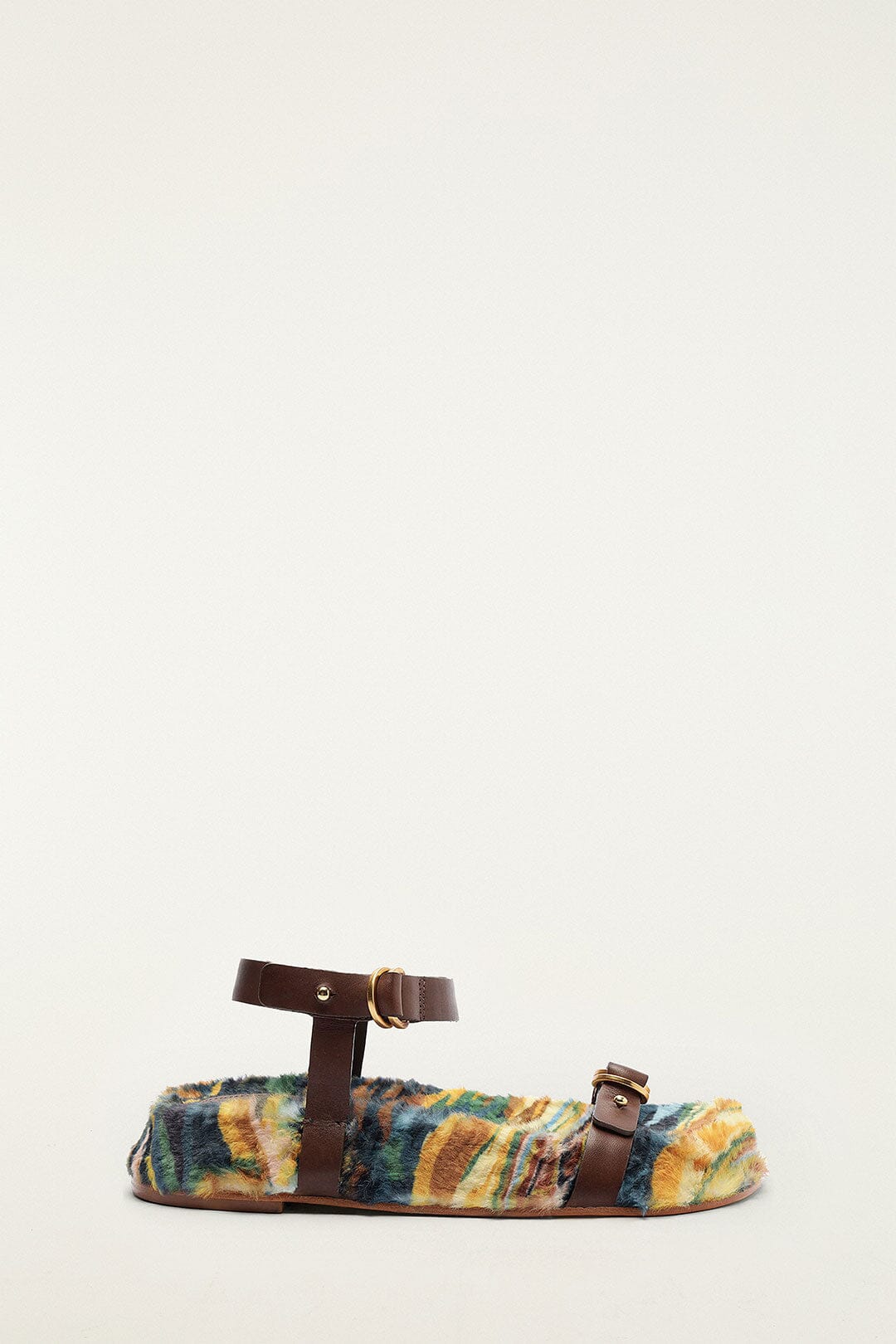 FARM Rio model wearing the Double Loop Buckle Flat