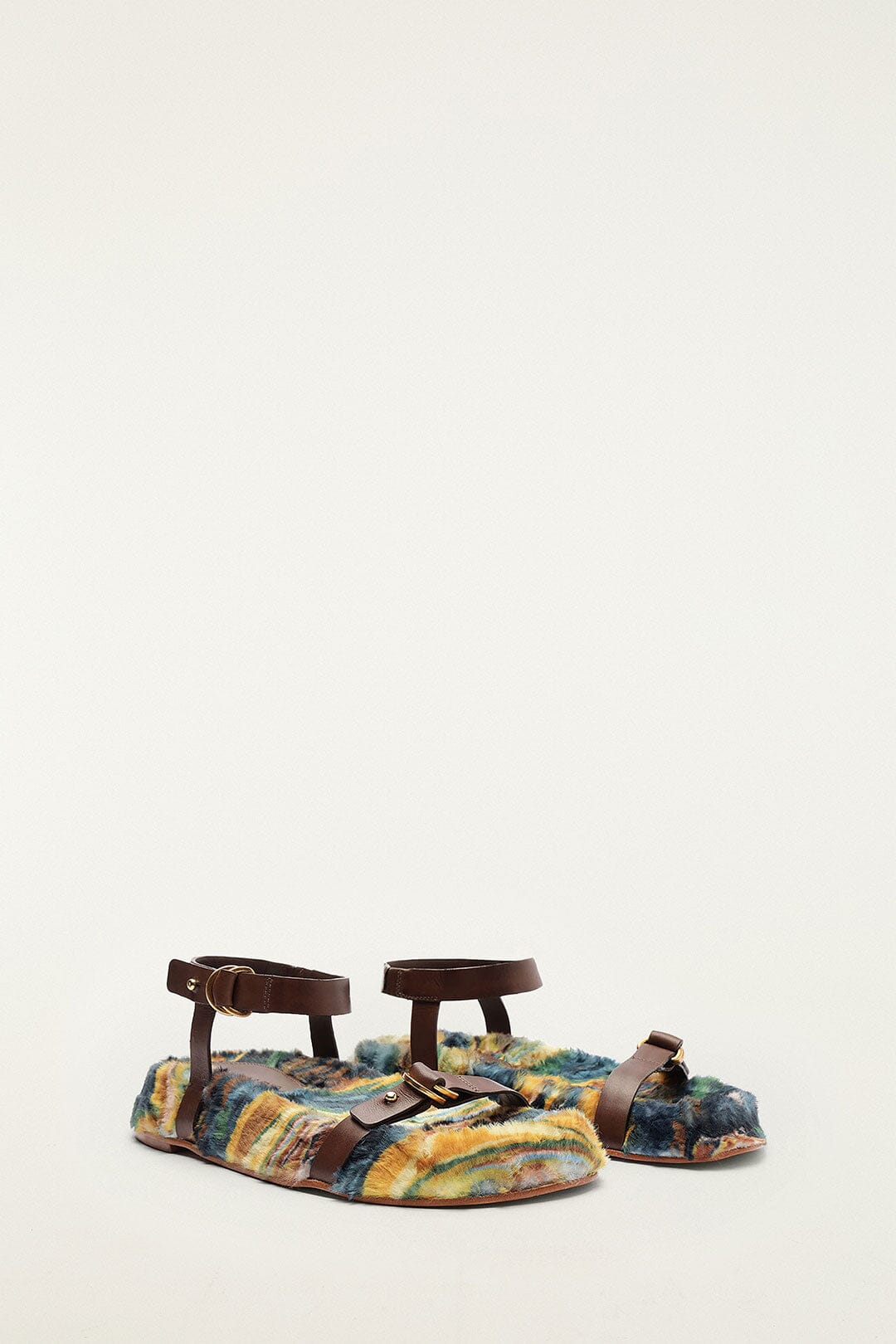 FARM Rio model wearing the Double Loop Buckle Flat