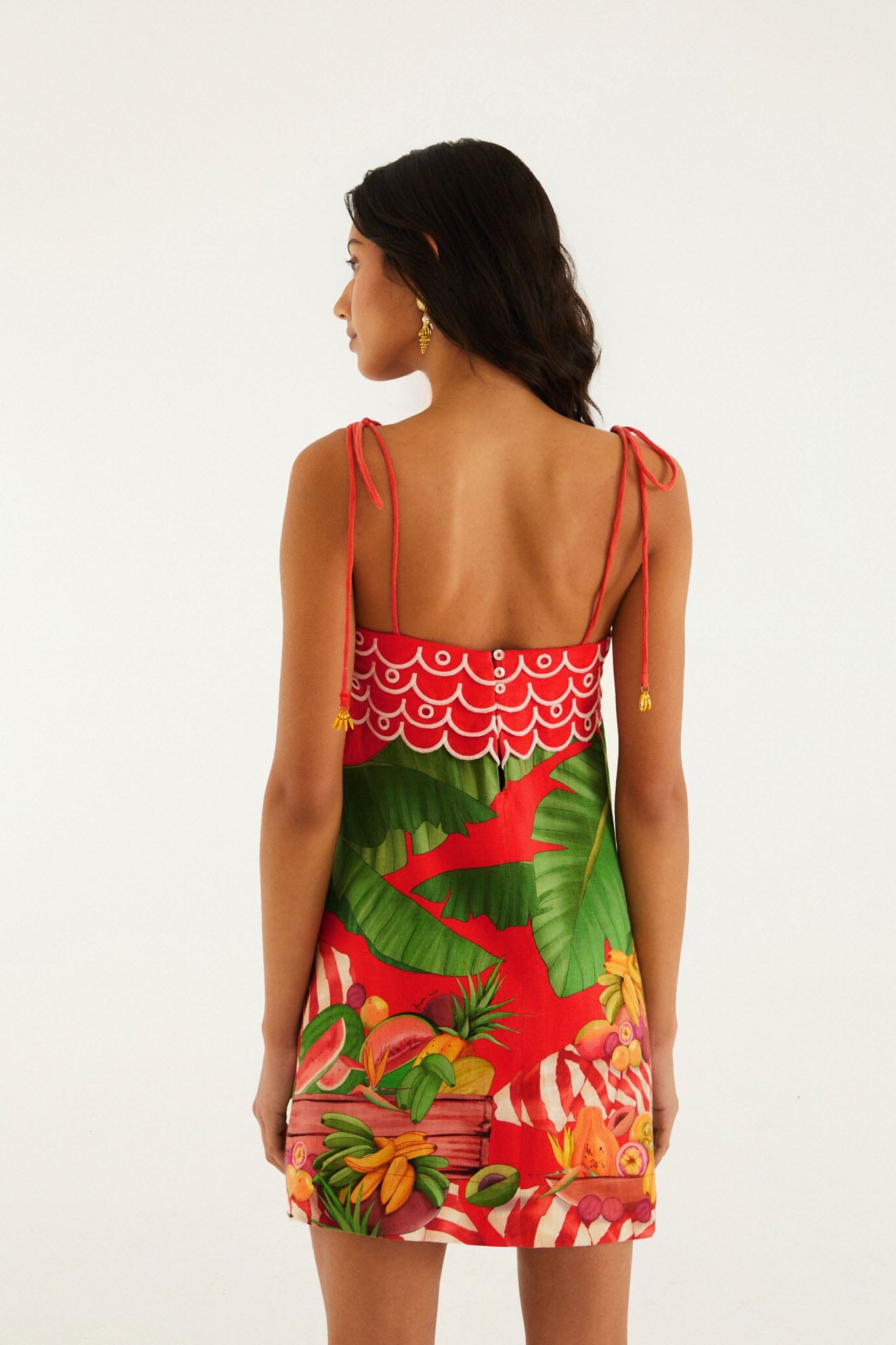 farm rio frutas linen mini dress FARM Rio Fruit Lovers Mini Dress, Fruit Lovers / XS