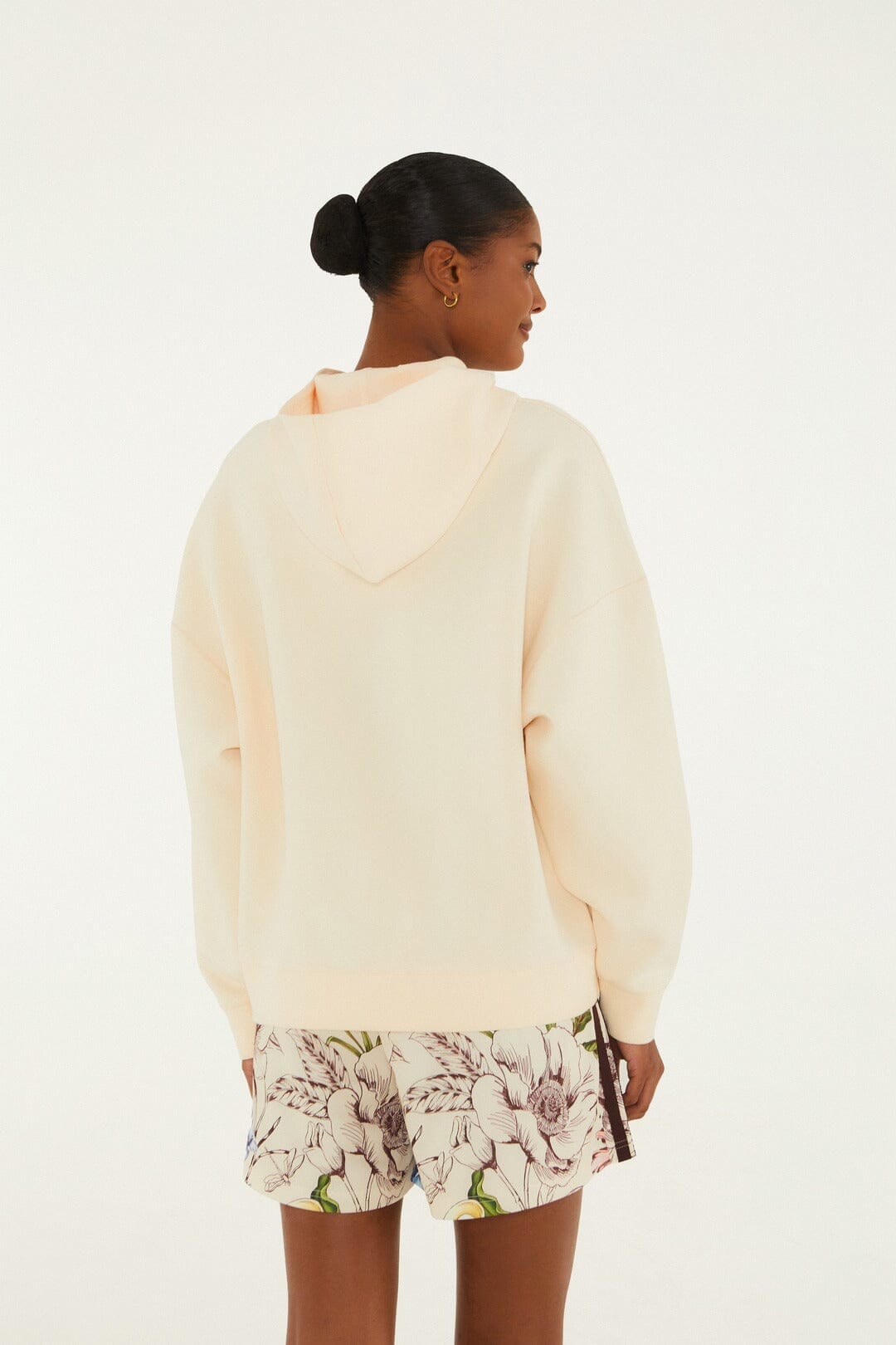 Felpa con cappuccio Adidas Striped Liberty Off-White