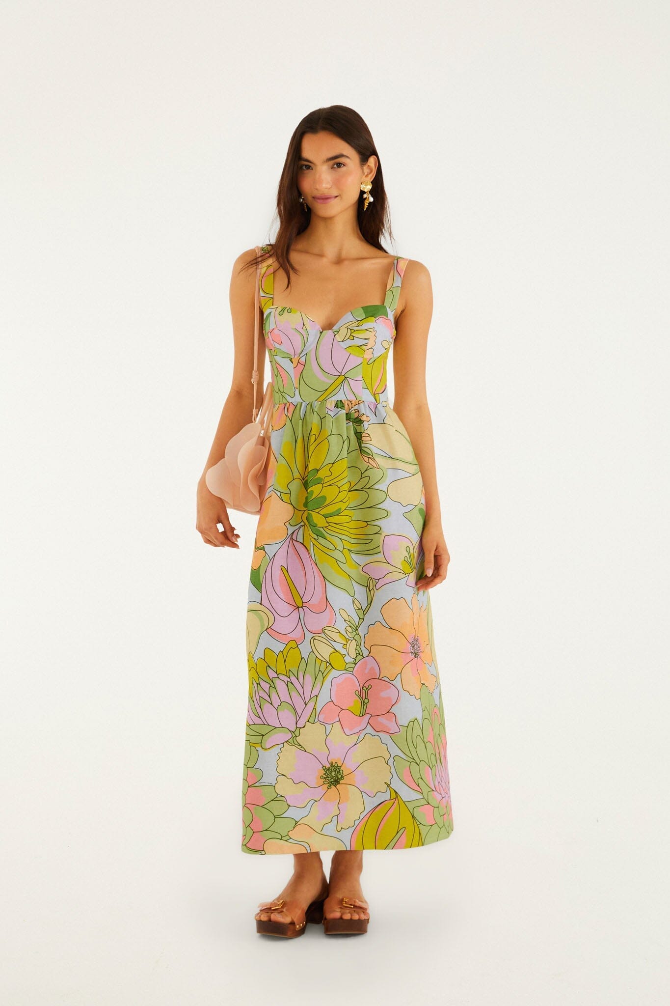 Light Blue Spring Affair Maxi Dress