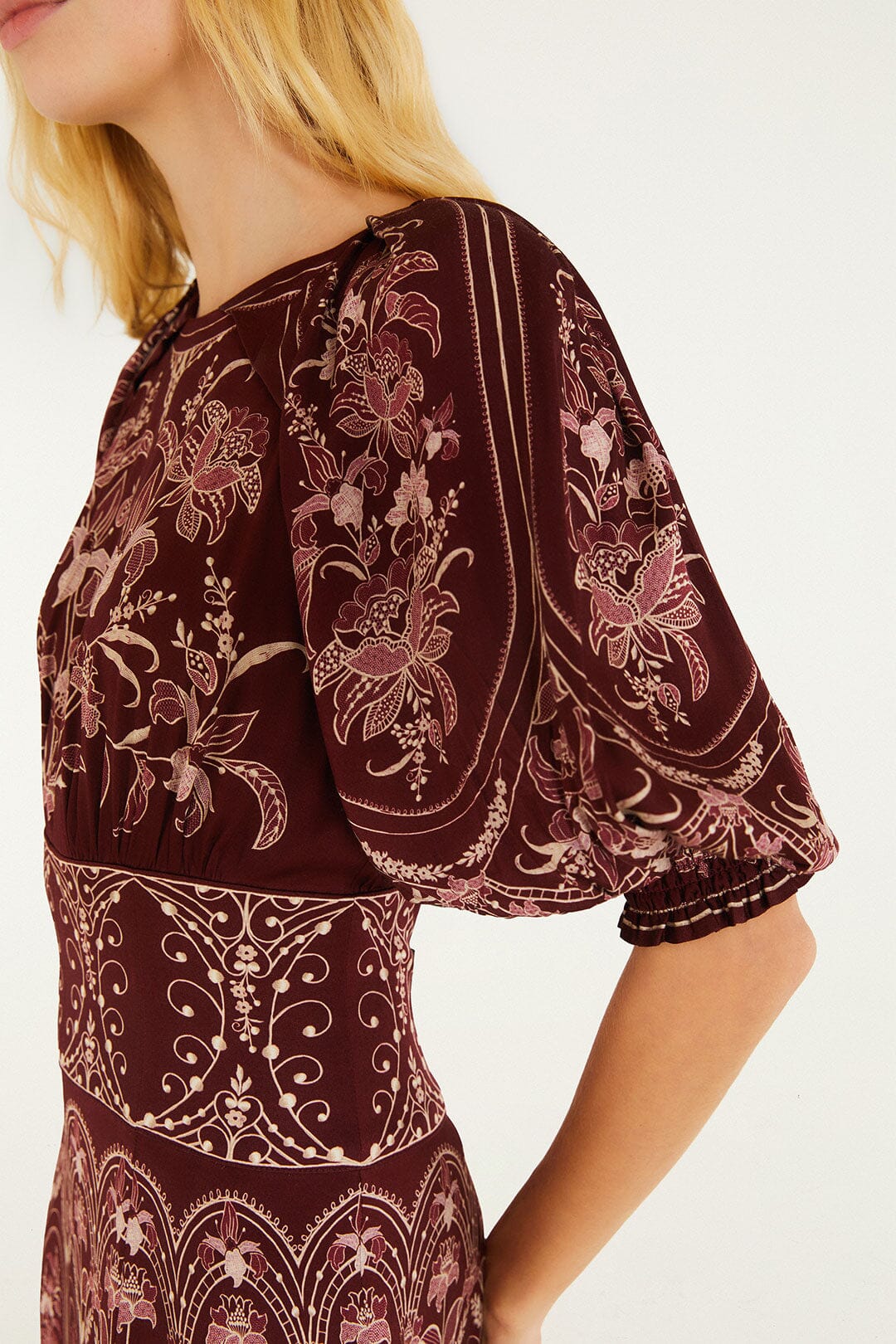 Liz Puff Sleeve Maxi Dress