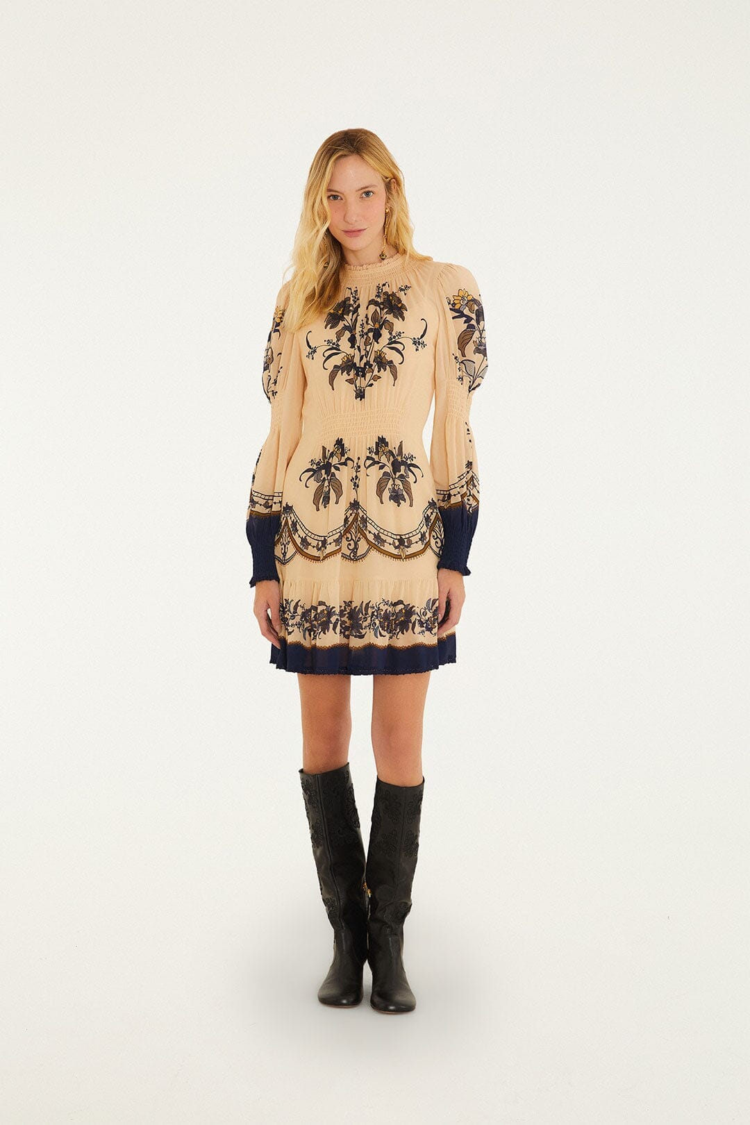 Liz Long Sleeve Mini Dress