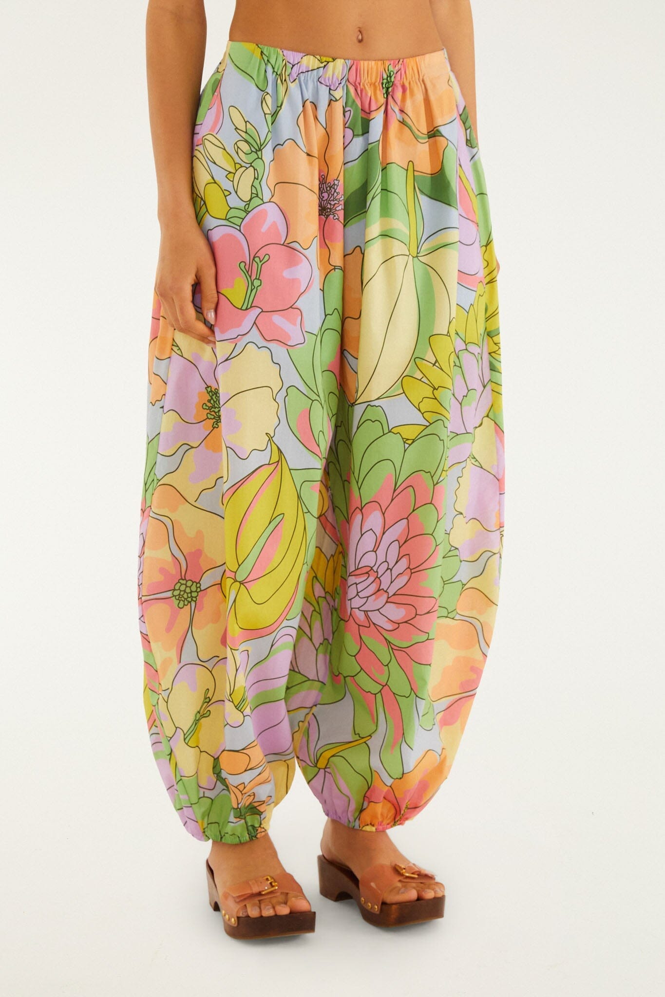 Multicolor Spring Affair Balloon Pants