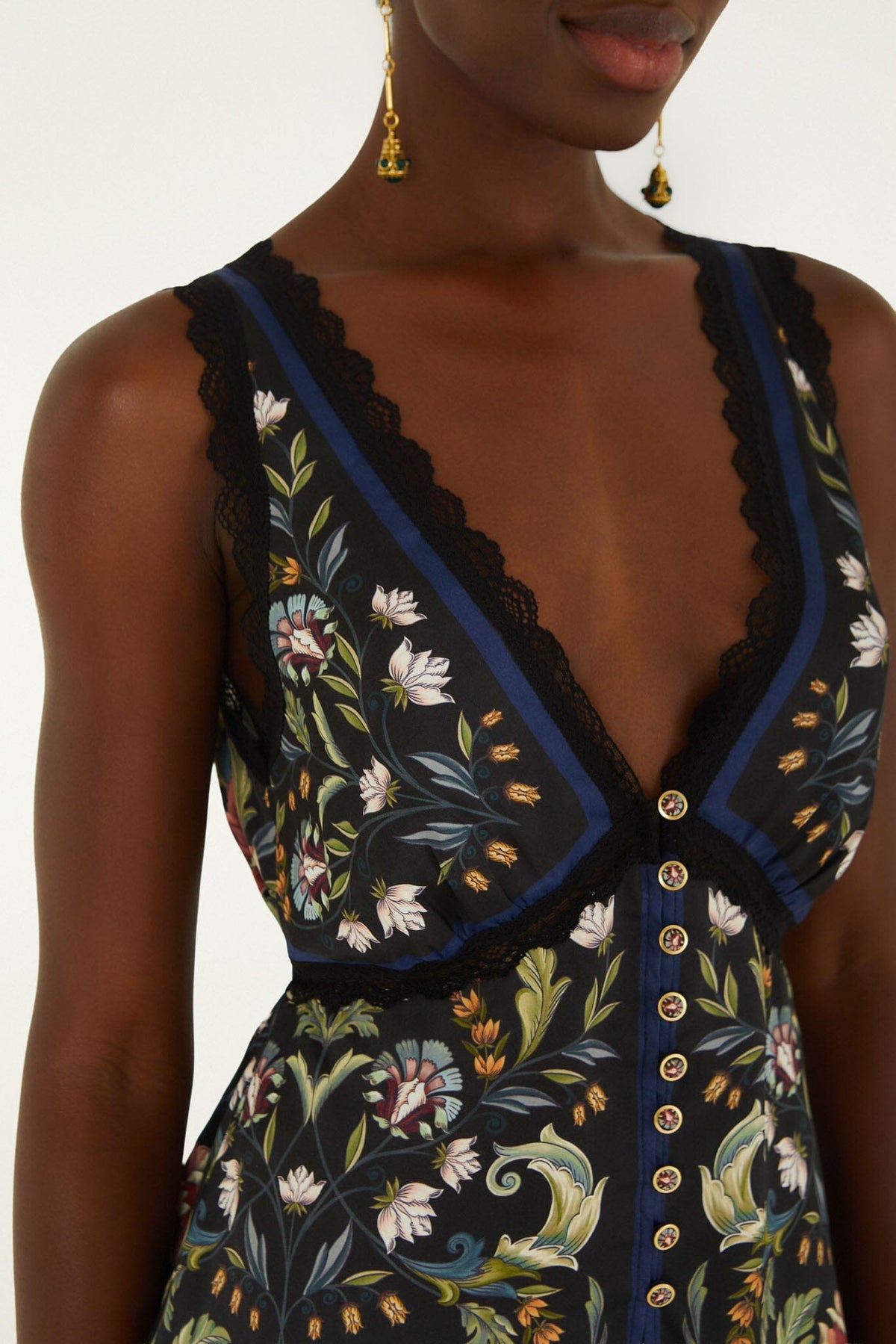 Blouse sans manches en dentelle Natalia