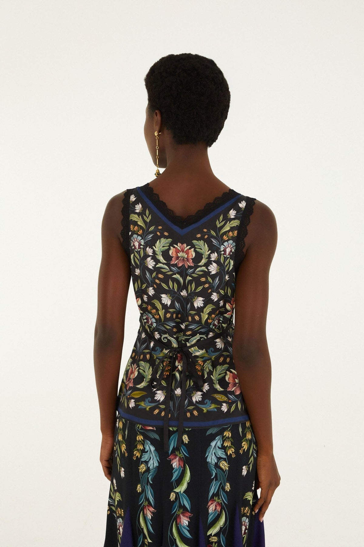 Blouse sans manches en dentelle Natalia