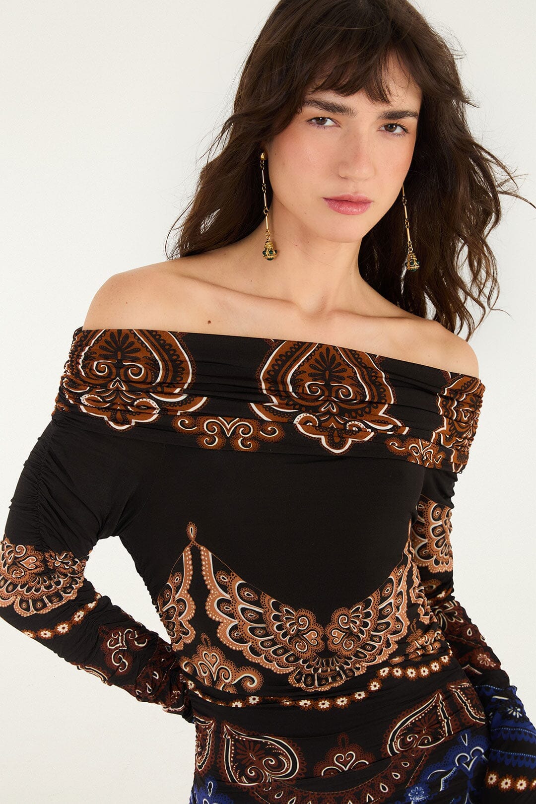 Nicole Long Sleeve Strapless Maxi Dress