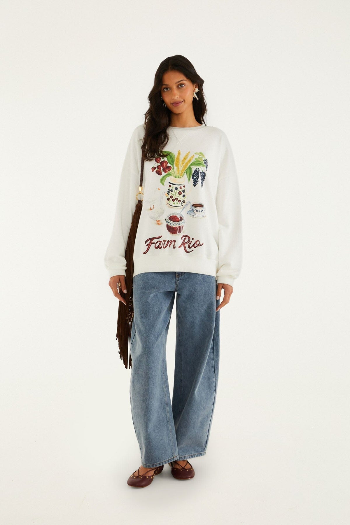 Sudadera color blanco roto Country Table