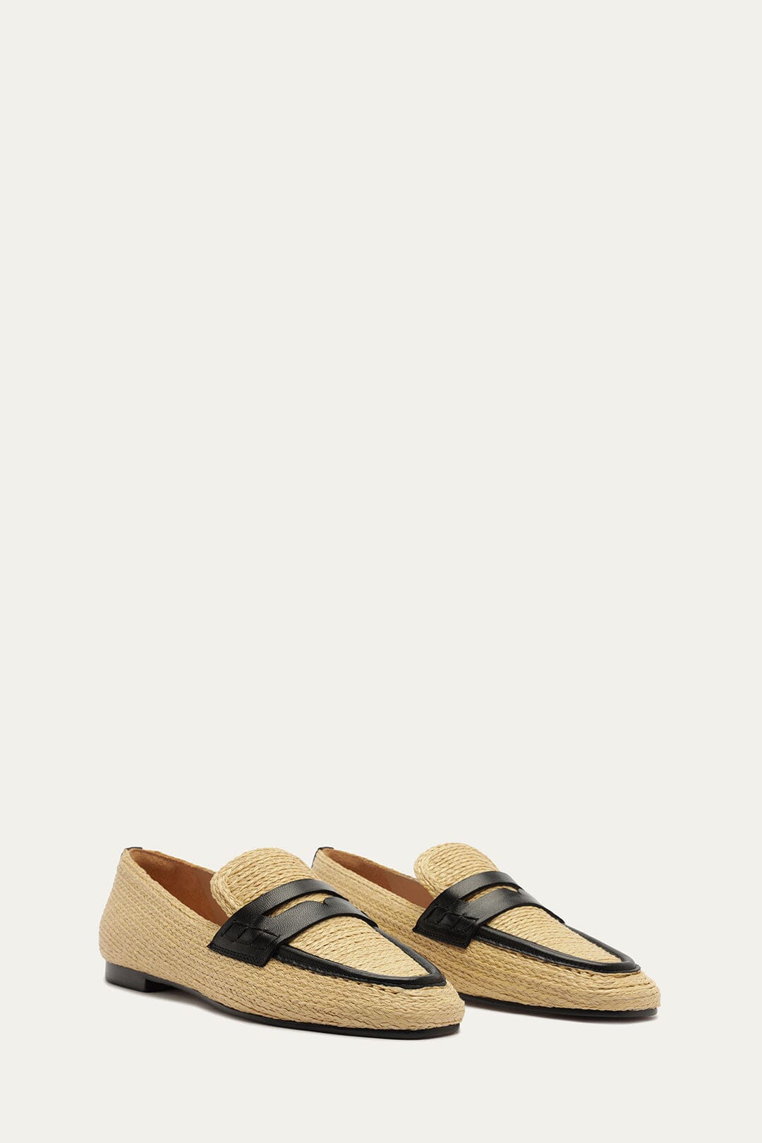 FARM Rio model wearing the Raffia Loafer