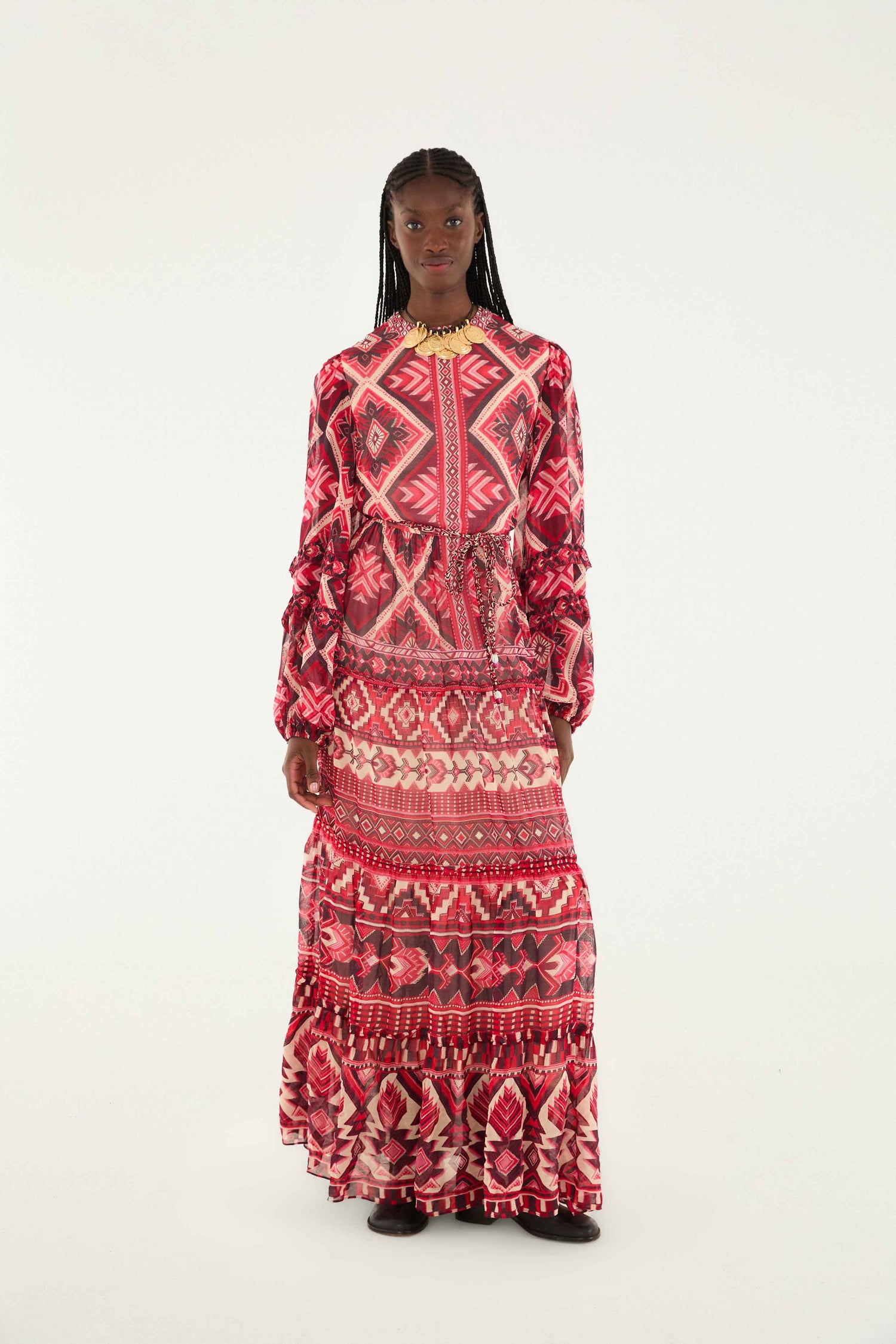 graphic maxi dress Farm Rio Maxi Dress - Tropical Graphic