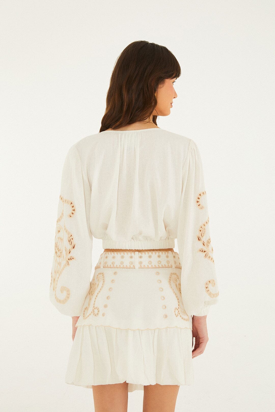 Richilieur Off-White Long Sleeve Blouse