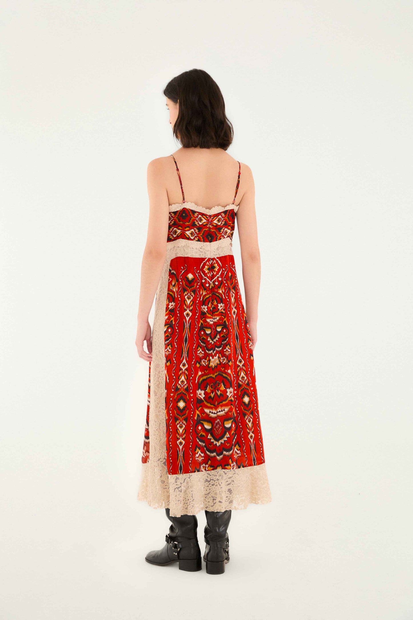 Sand Ainika Pineapple Ikat Midi Dress