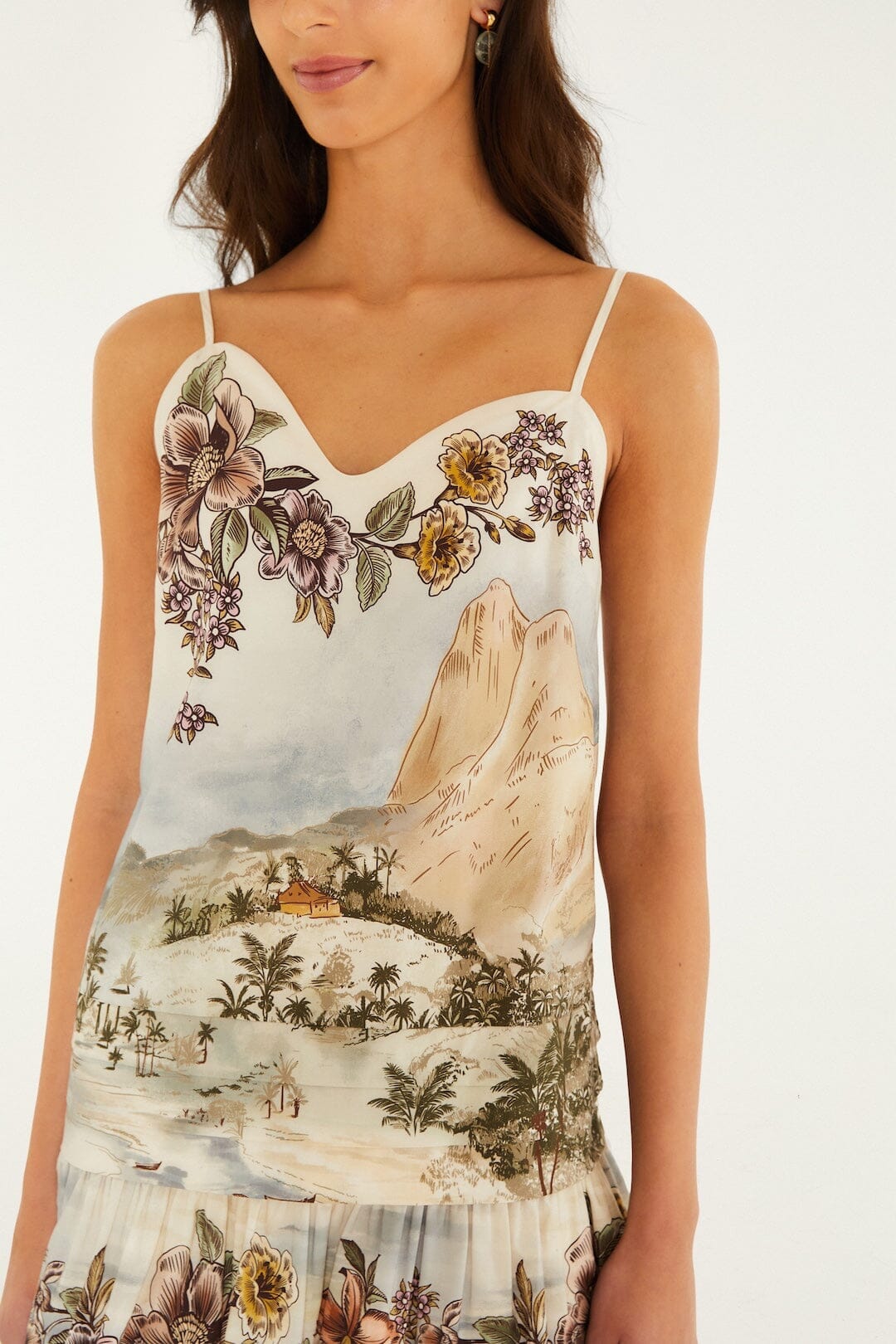„Toile De Rio“ berankovė mini suknelė
