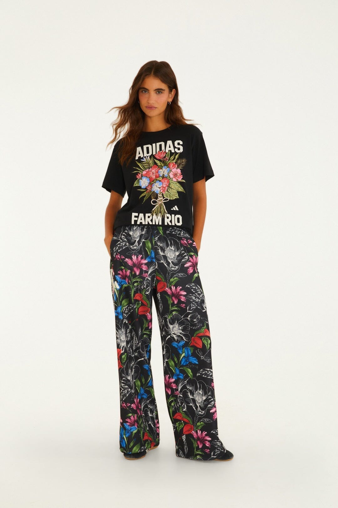T-shirt Adidas Bouquet color nero