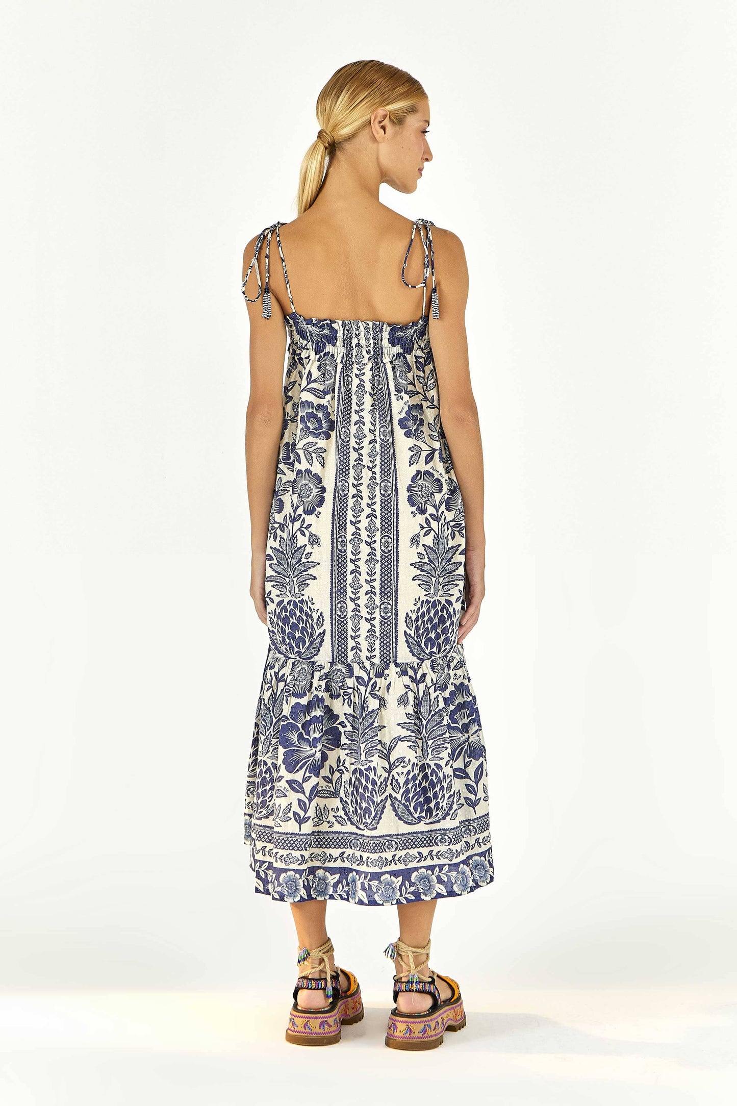 Maxi Dress | Blue Pineapple Garden Print FARM Rio Maxi Dress | Blue Pineapple Garden Print FARM Rio