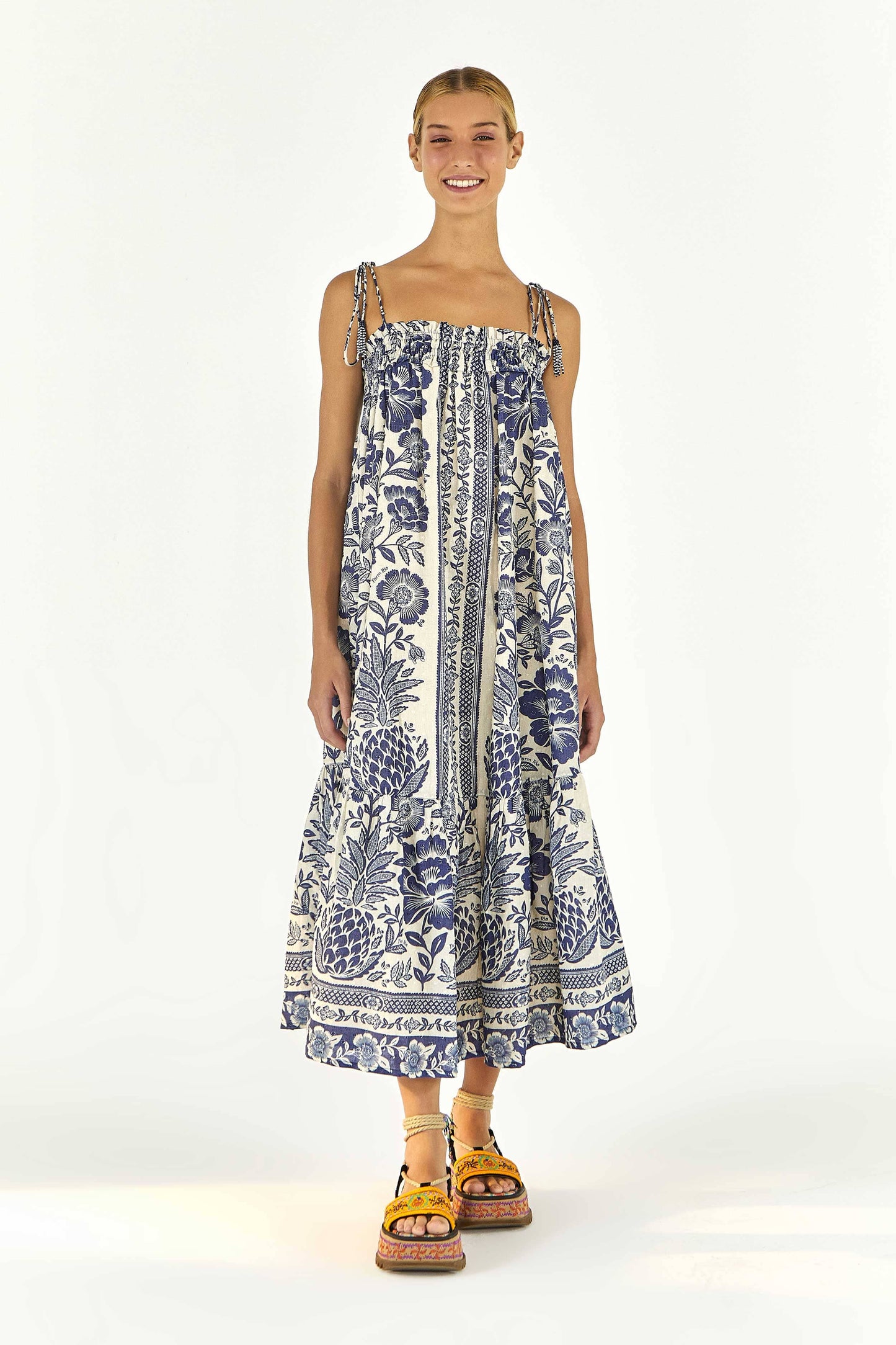 green pineapple garden organic cotton maxi dress Resort Chic Shamrock Green Tropical Floral and Pineapple Print Strapless Long Dress P01050