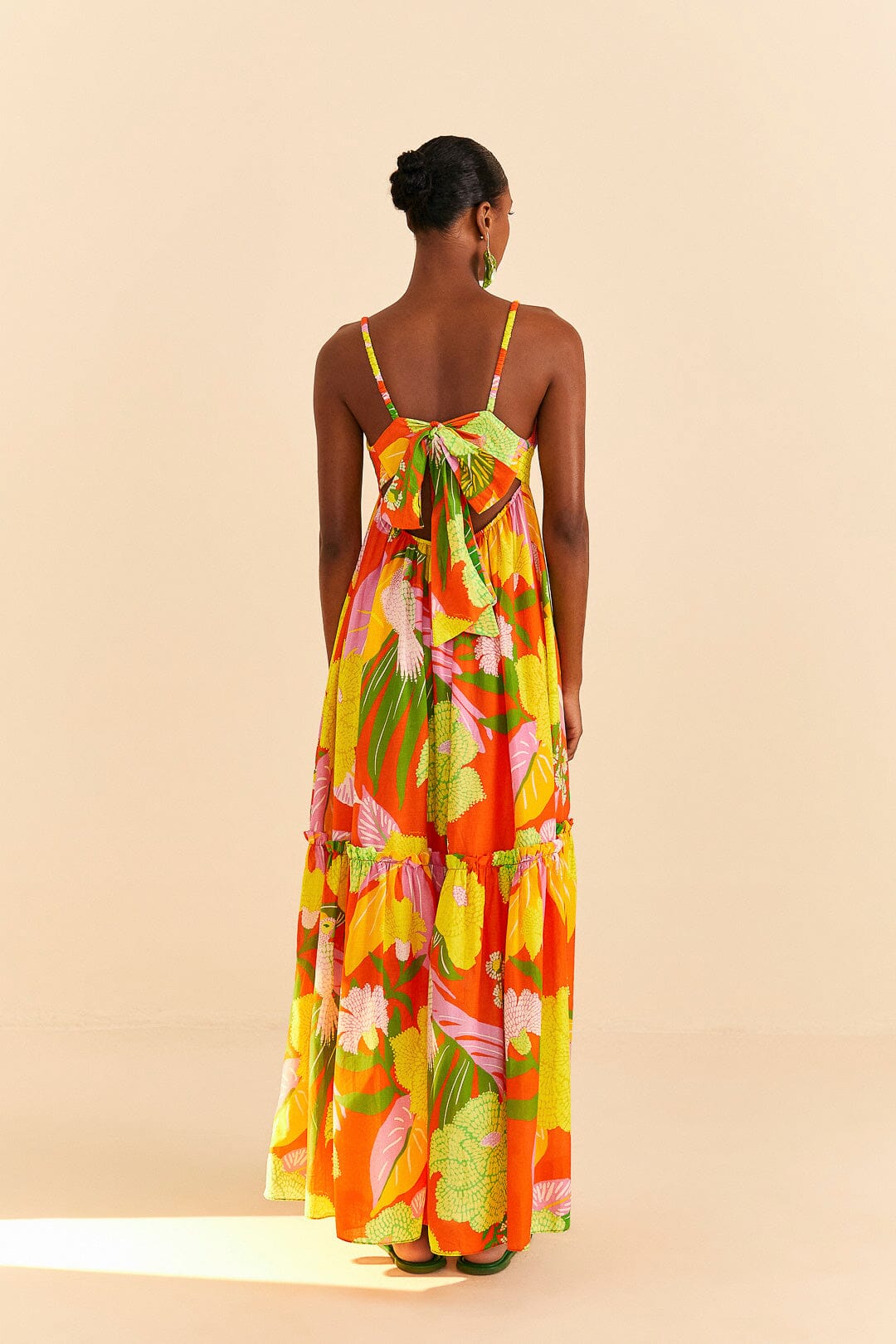 Red Neon Floral Maxi Dress – FARM Rio