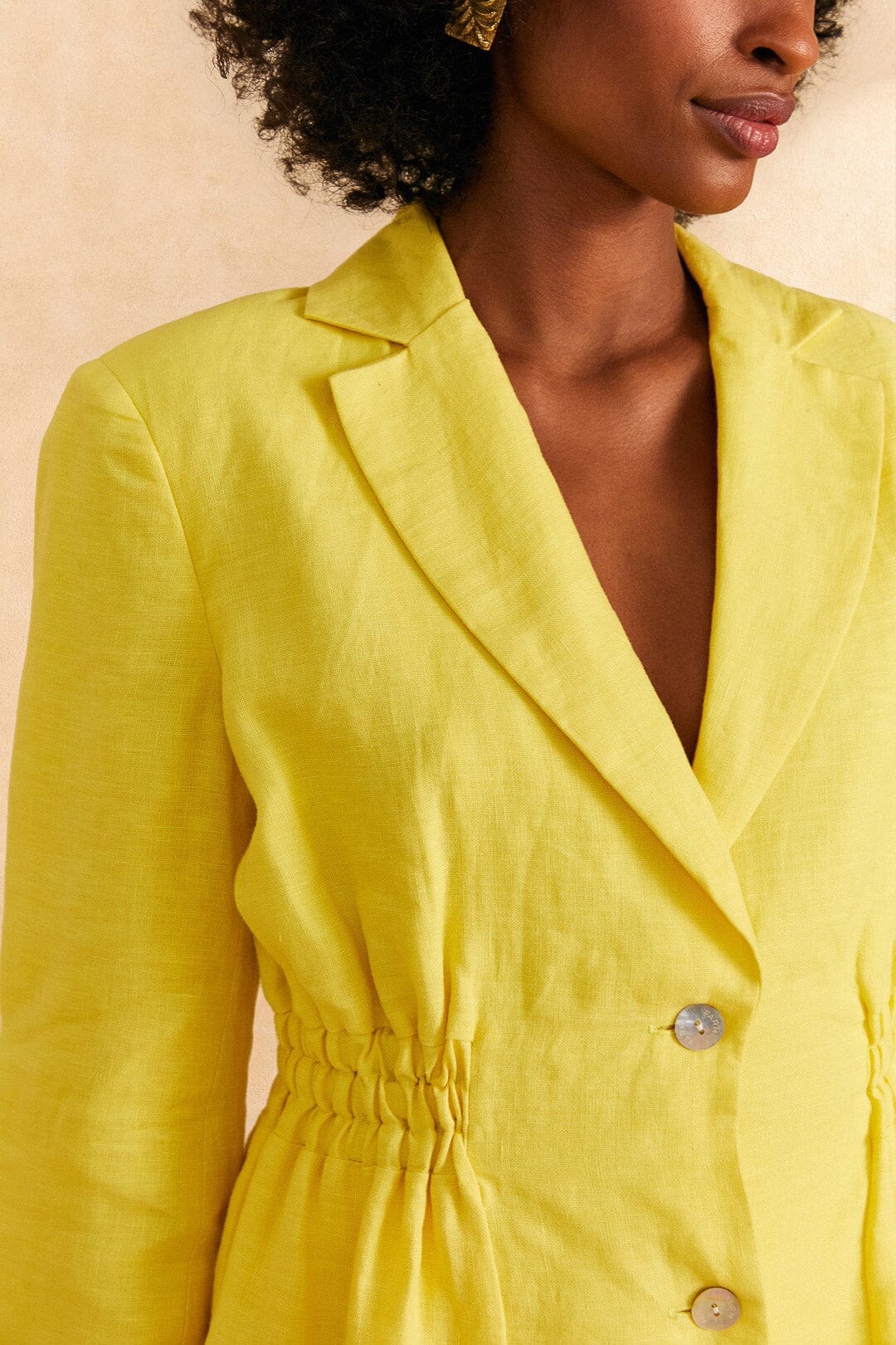 Bright sales yellow blazer