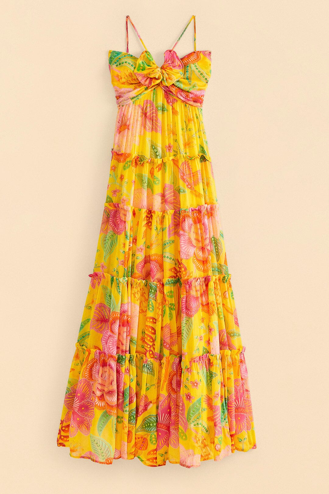 Yellow Macaw Bloom Maxi Dress – FARM Rio