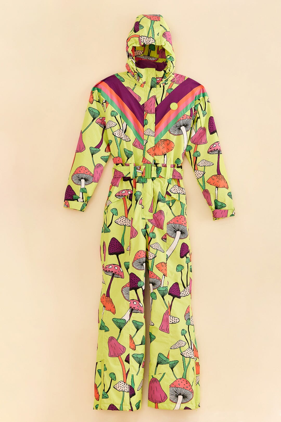 Lime Green New Mushroom Ski Jumpsuit FARM Rio