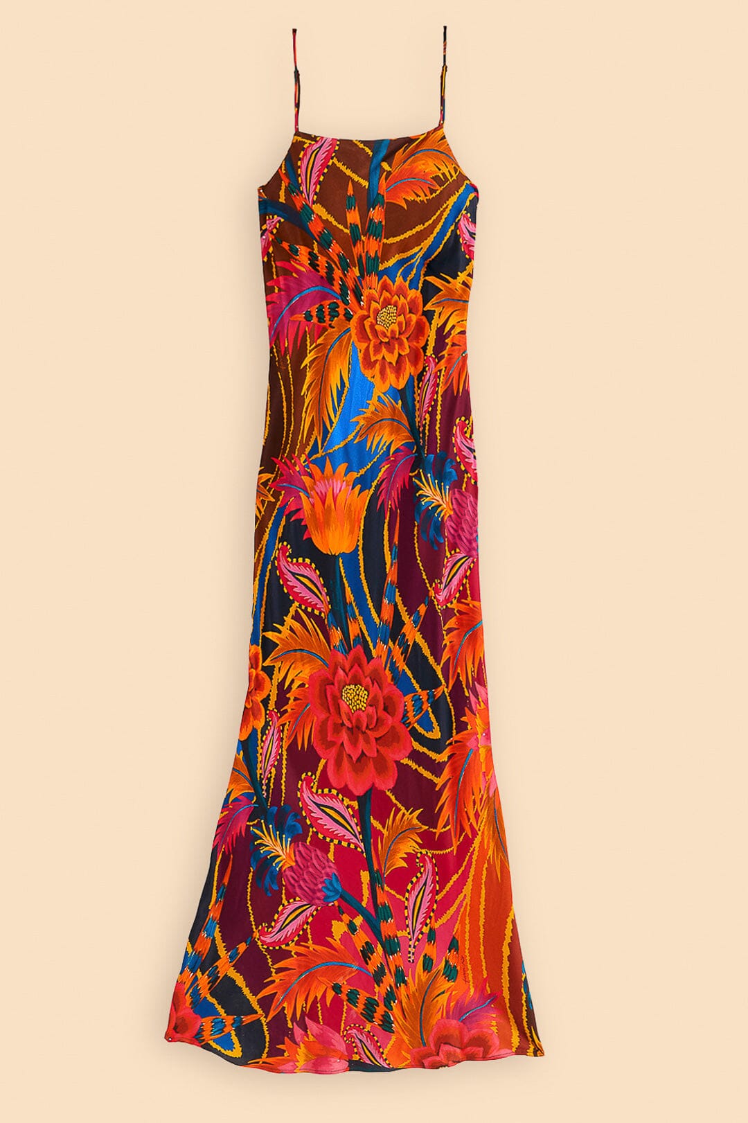 farm rio vintage wave midi dress Vintage Wave Multicolor Maxi Dress FARM Rio