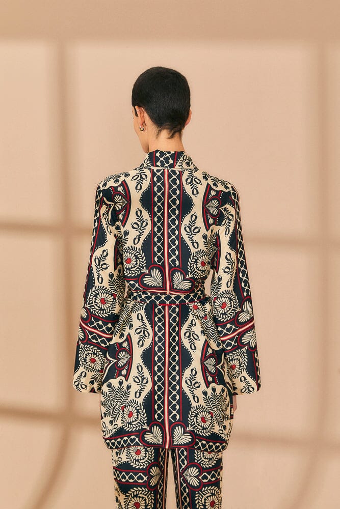 Kimono Foulard Passion Noir
