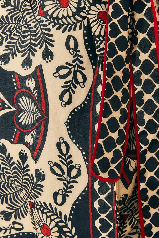 Kimono Foulard Passion Noir