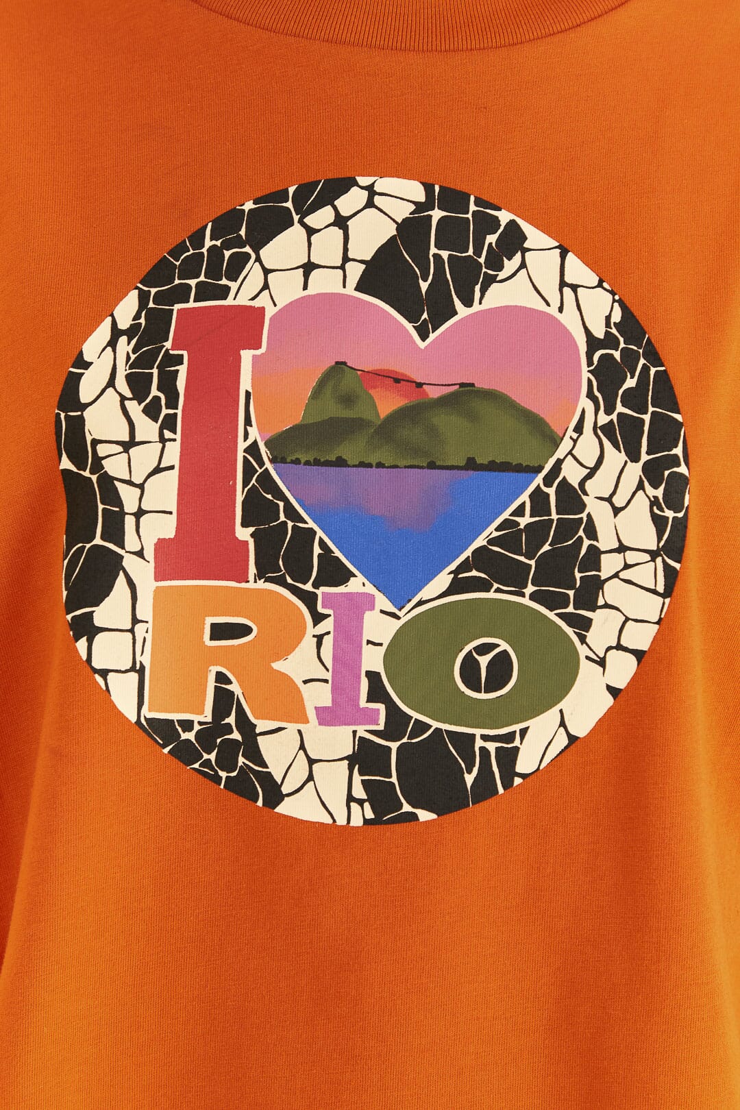 Chemise plissée orange I Love Rio