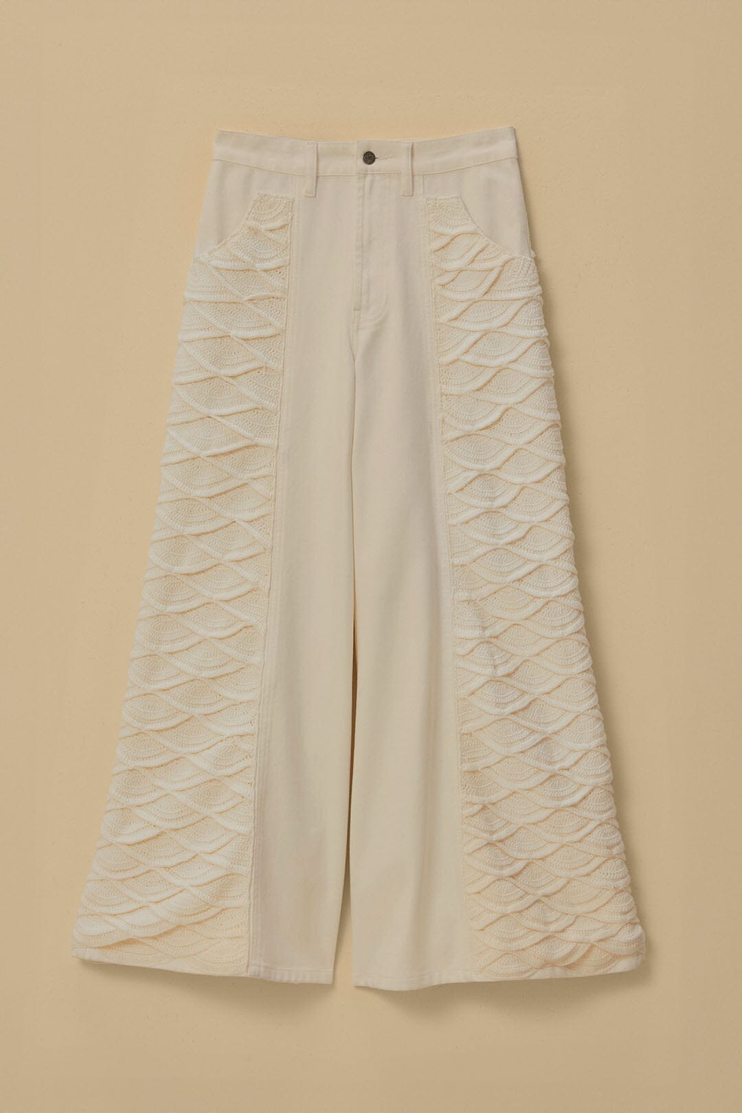 Pantalon en crochet blanc