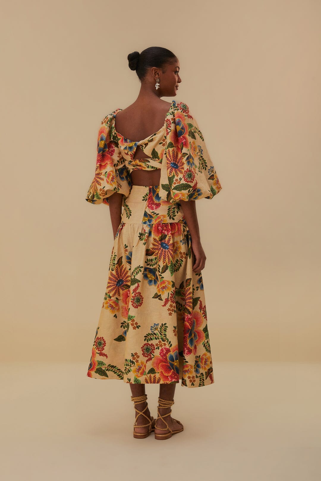 farm rio sand delicate garden maxi dress Farm Rio