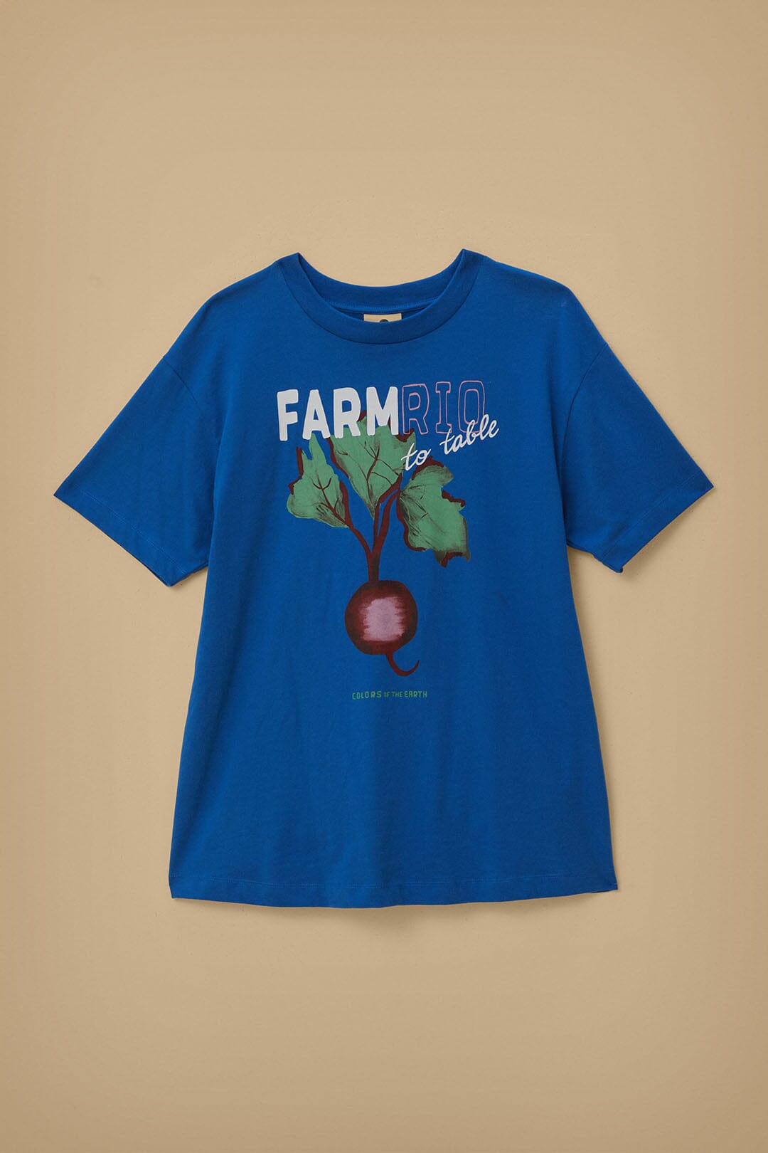 T-shirt en coton biologique Blue Beet Farm To Table