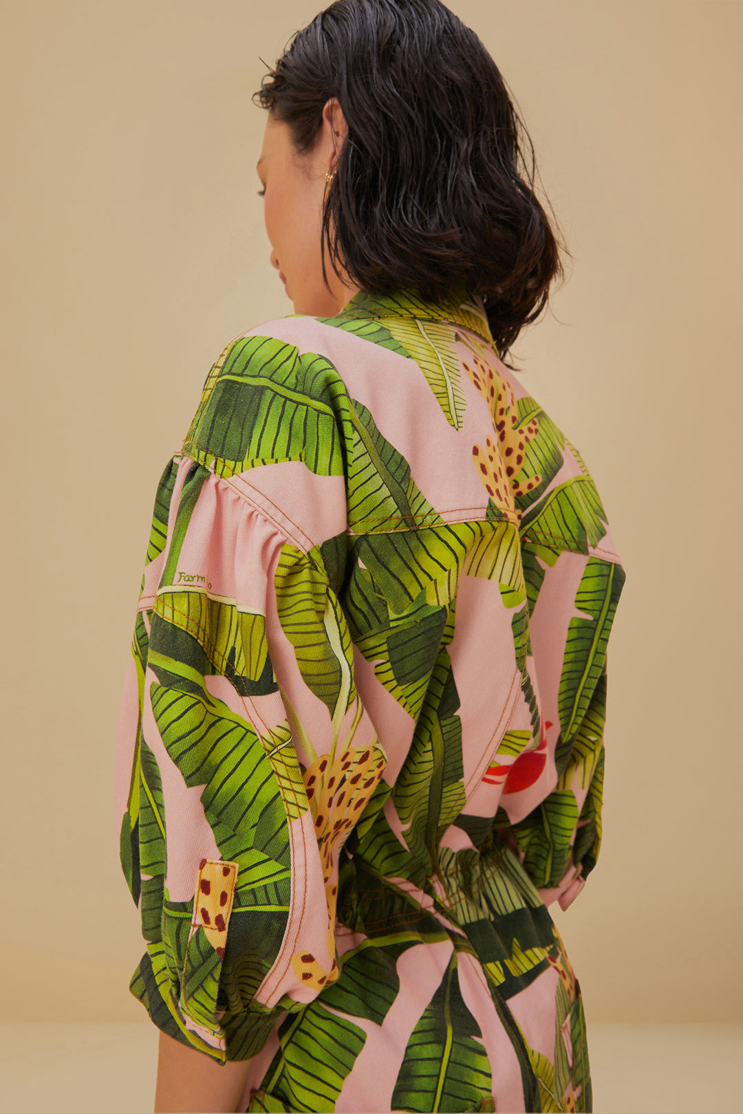 Banana leaf jumpsuit fashion