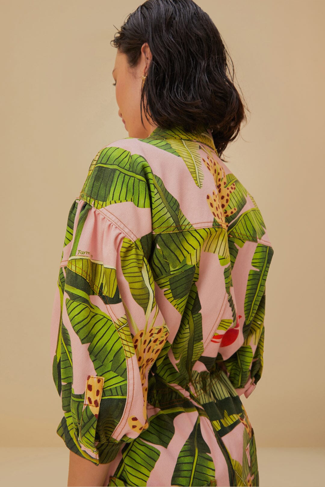 farm rio pink banana leaves maxi dress Pink Banana Leaves Maxi Dress FARM Rio