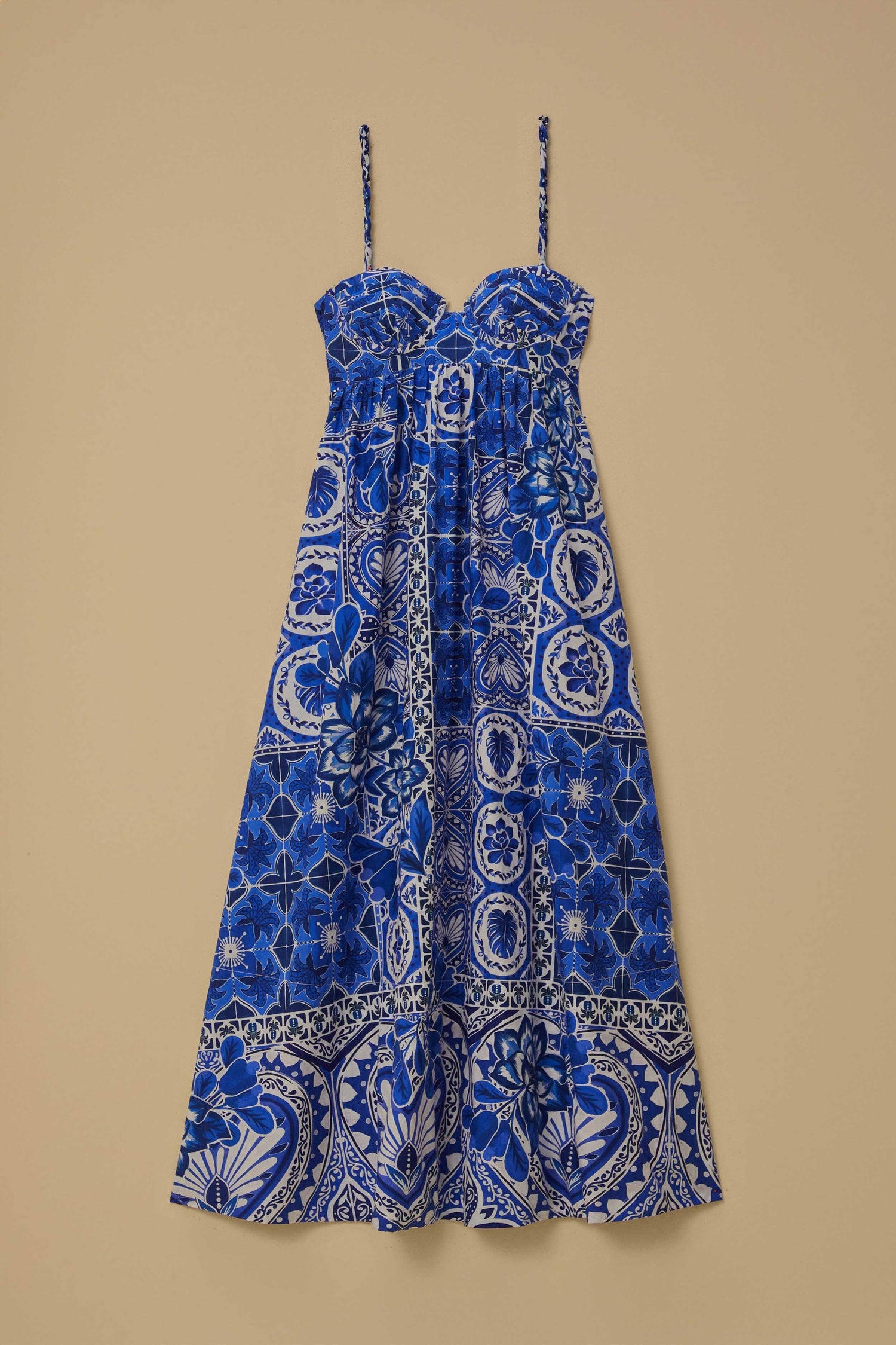 farm rio blue tile dress Blue Tile Dream Maxi Dress FARM Rio