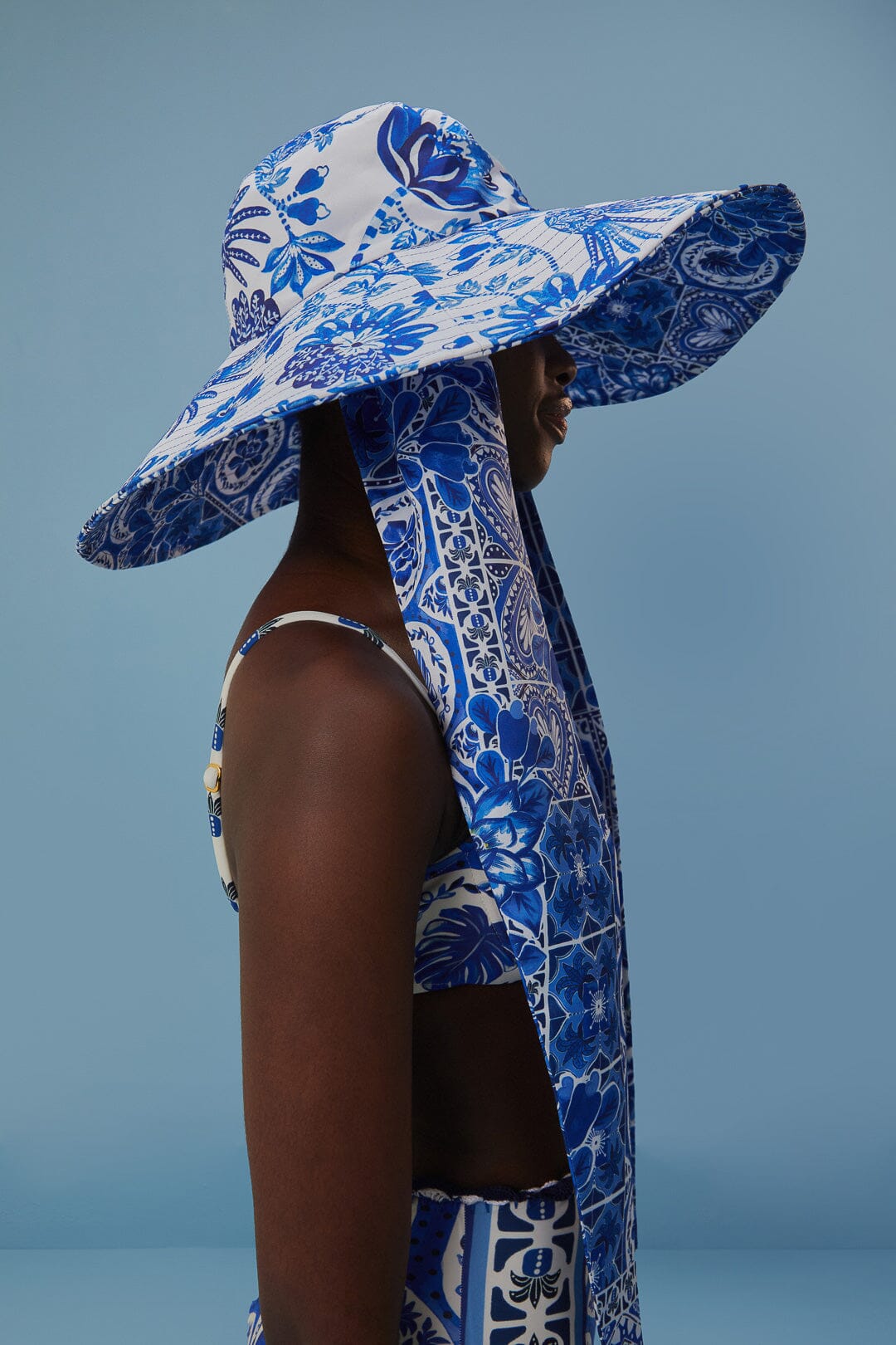 Blue Tile Dream Bucket Hat