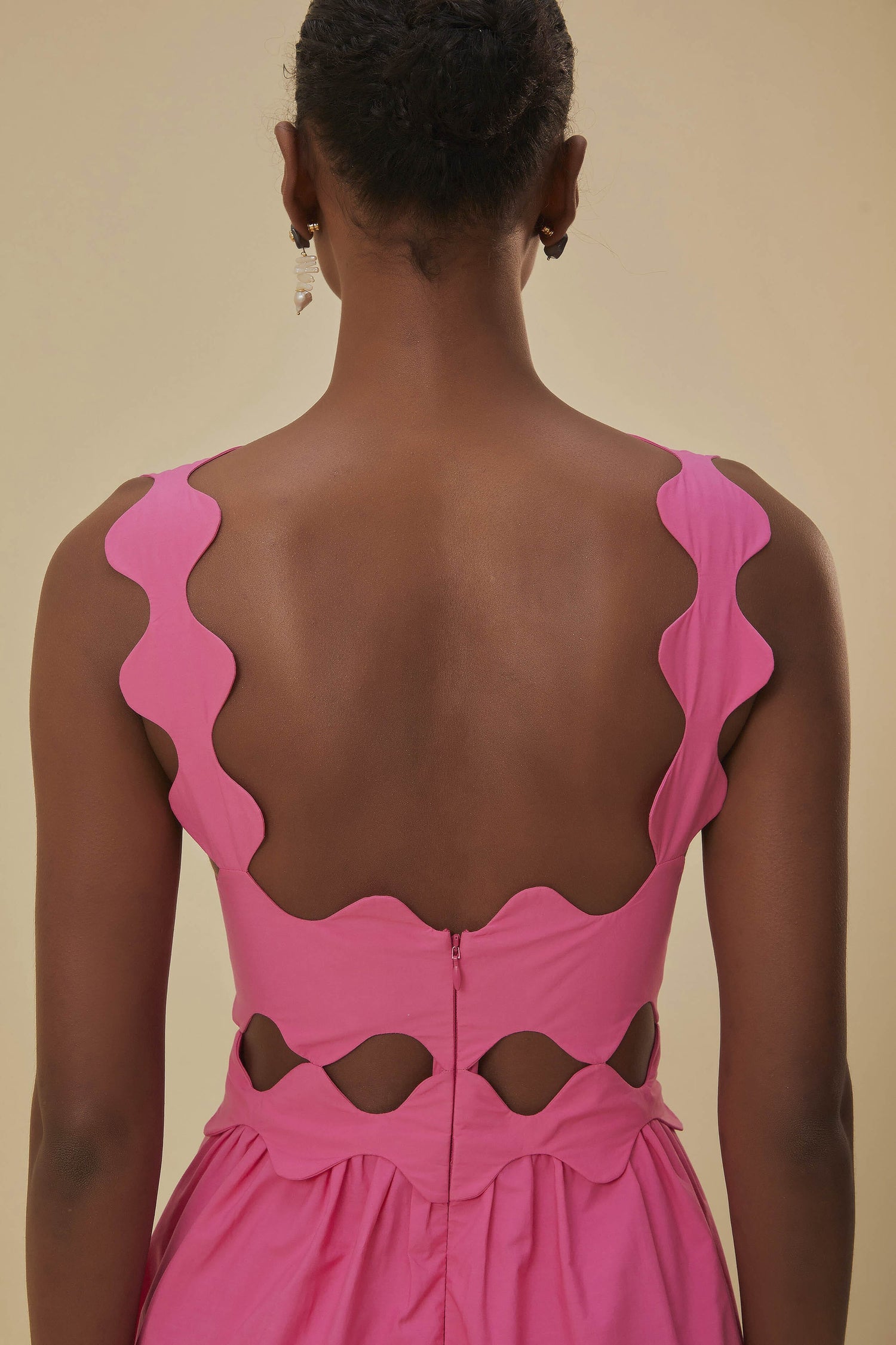 farm rio pink cut out dress FARM Rio Pink Cutout Maxi Dress, Pink / L