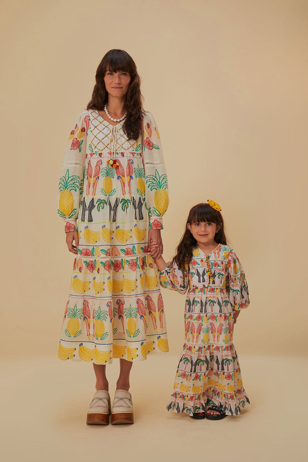 embroidered yoke midi dress Vintage Silk Embroidered Yoke Midi Dress with Belt Selected by Picky Jane