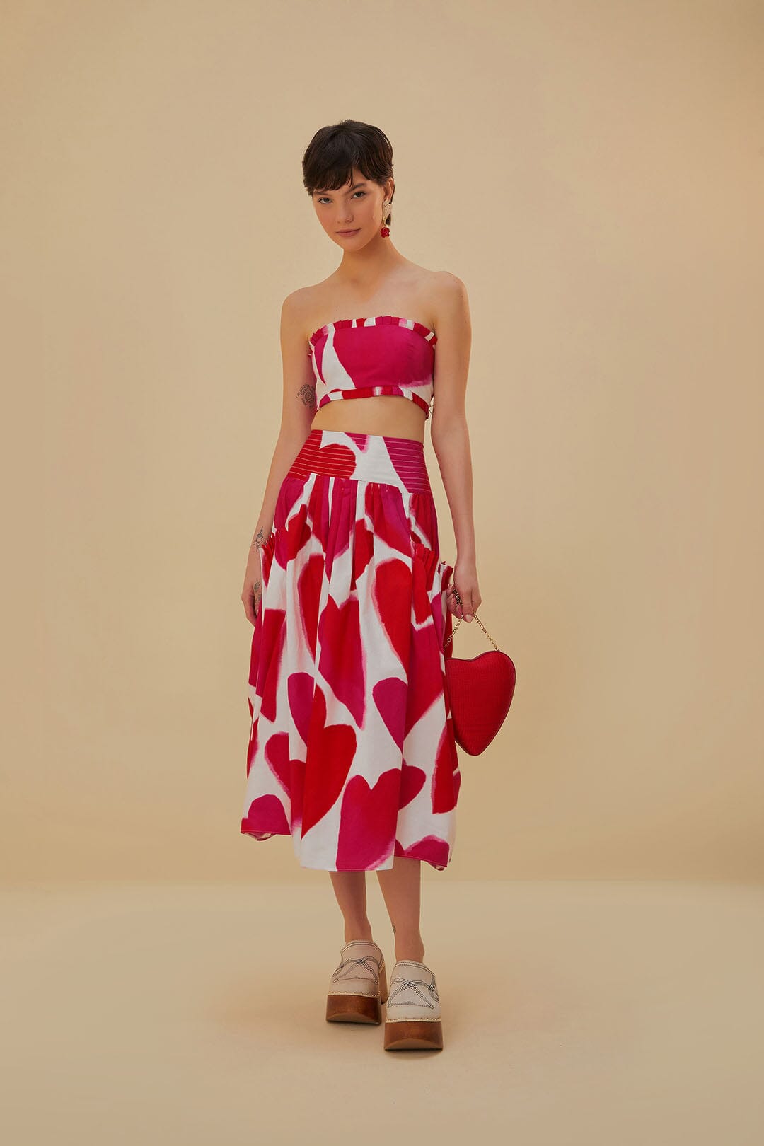farm rio painted hearts cotton maxi dress Farm Rio Painted Hearts Cotton Maxi Dress Taite Ro