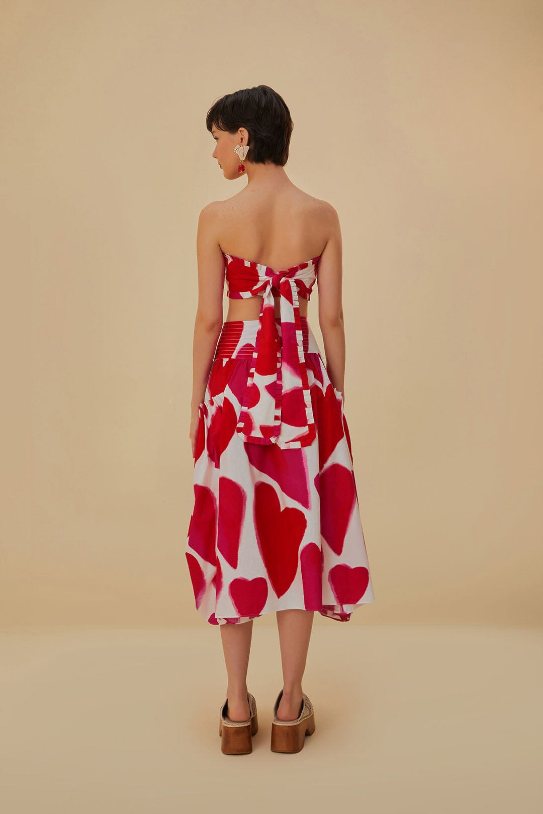 farm rio painted hearts cotton maxi dress Rent Painted Hearts Dress - Farm Rio