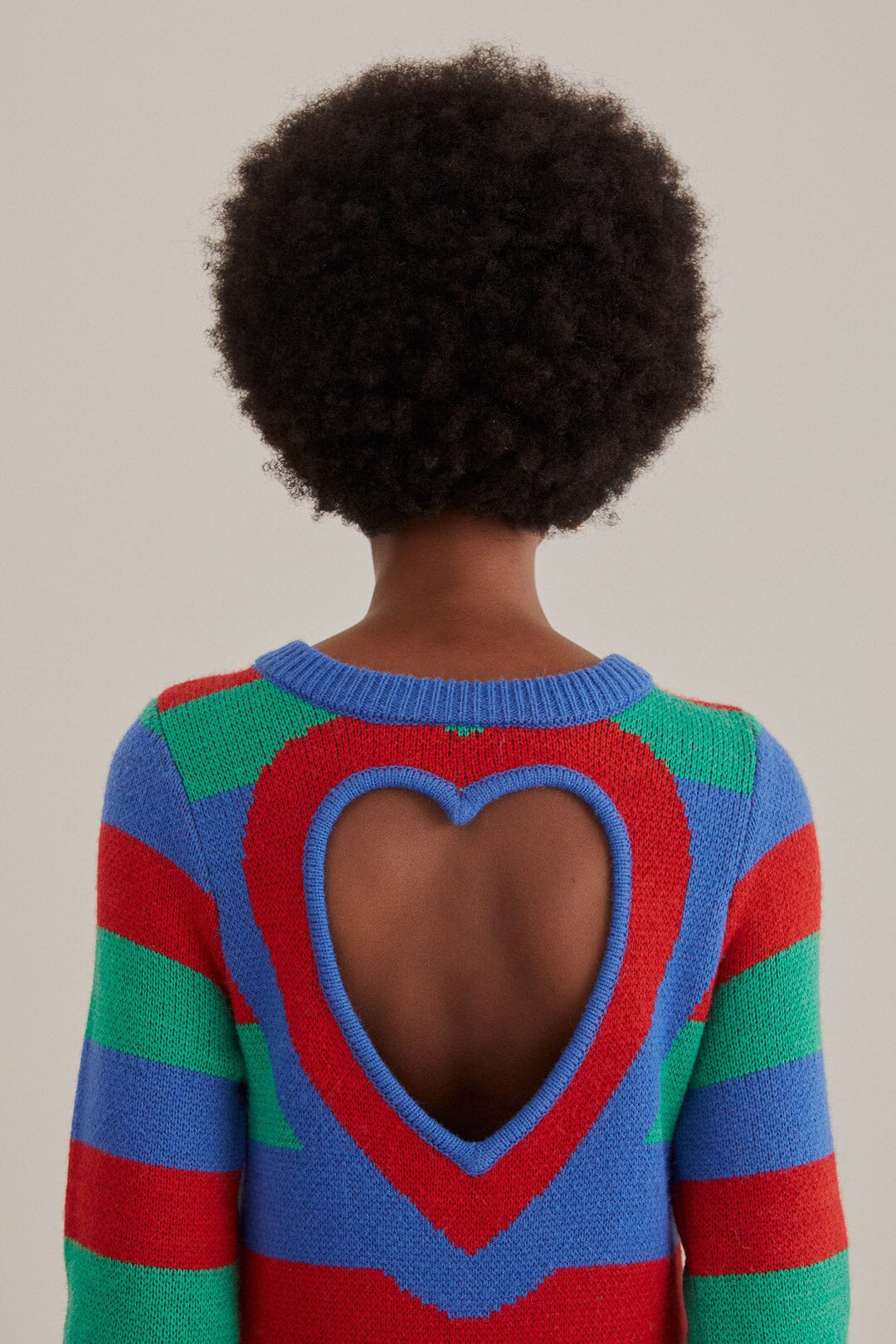 Striped Heart Knit Dress FARM Rio Striped Heart Knit Dress FARM Rio