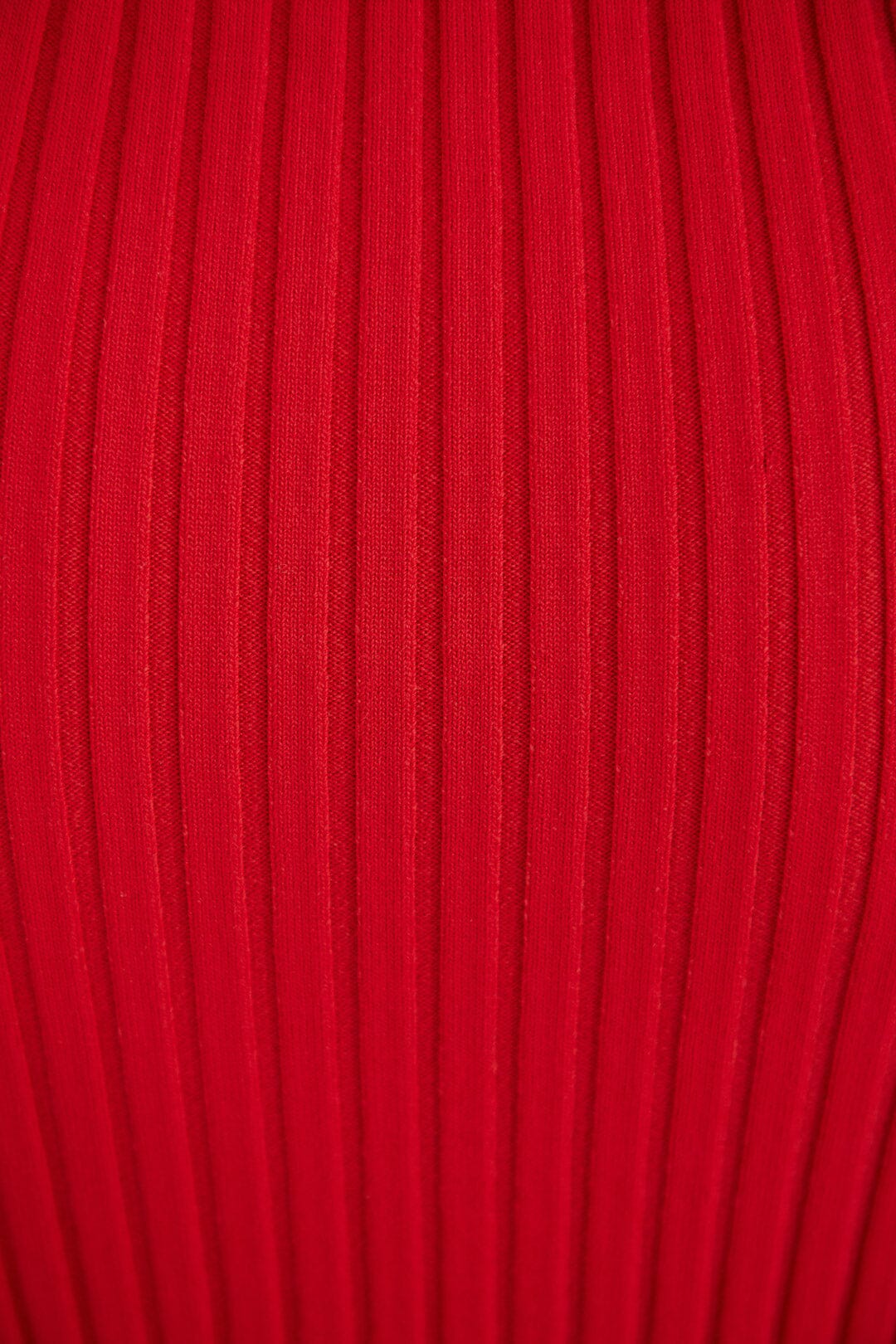 Robe midi en tricot rouge